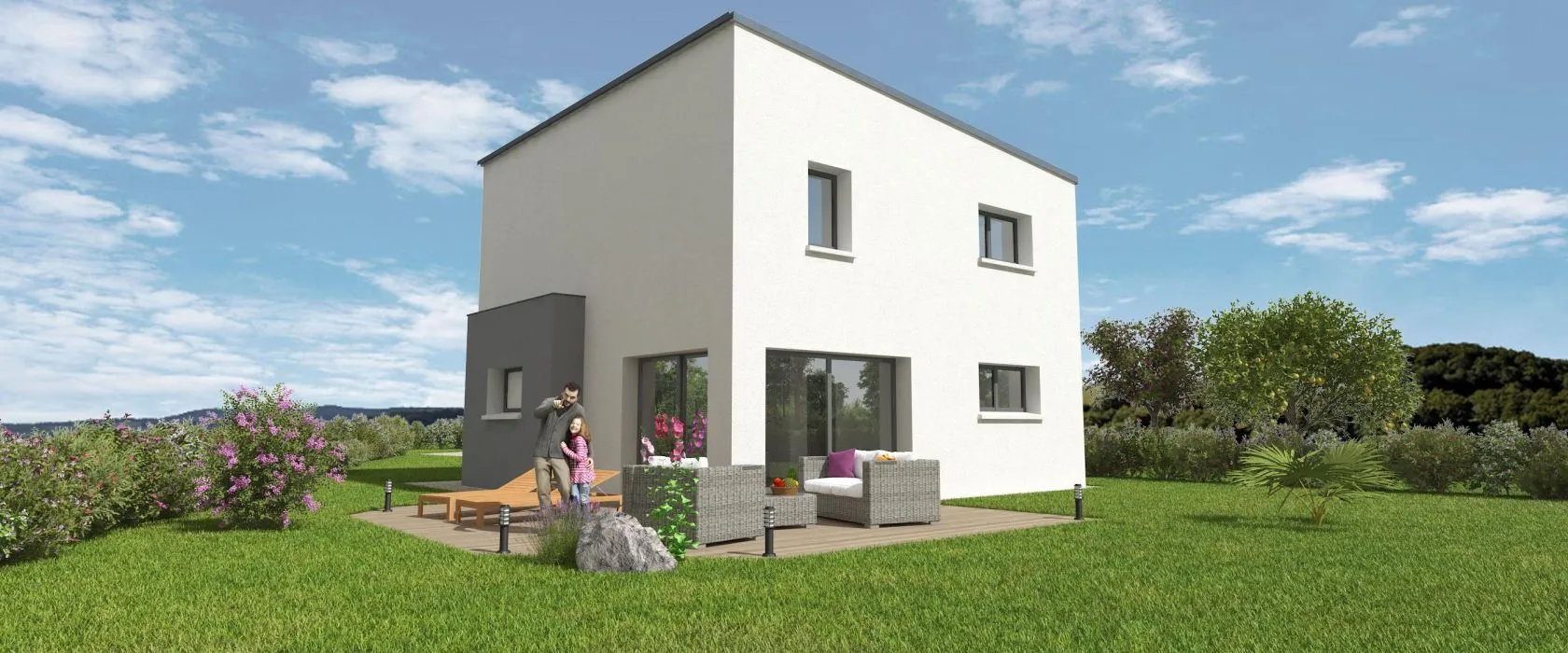 Maison neuve 109 m² à Saint-Germain-le-Fouilloux (53240)