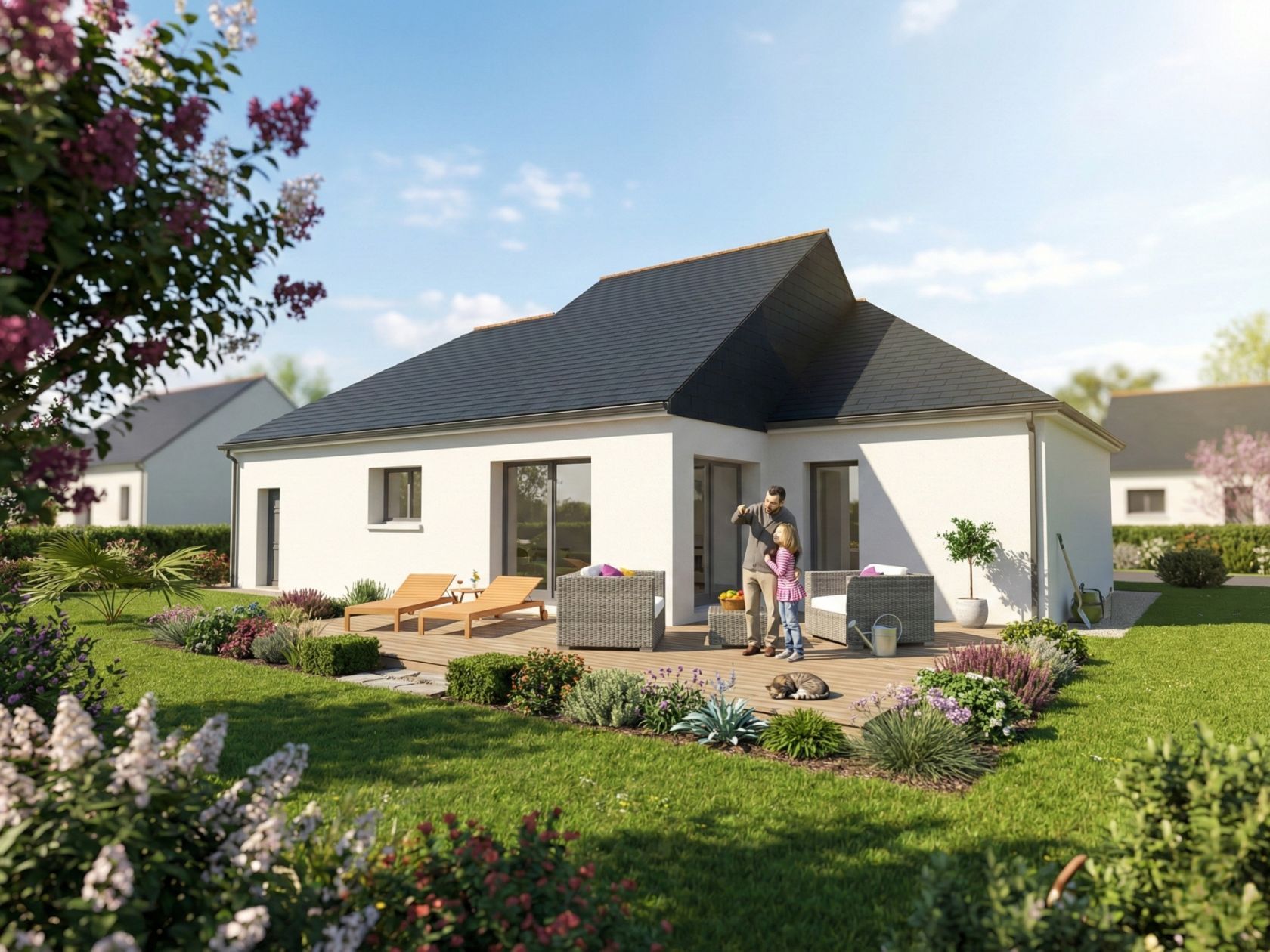 Maison neuve 79 m² à Commer (53470)