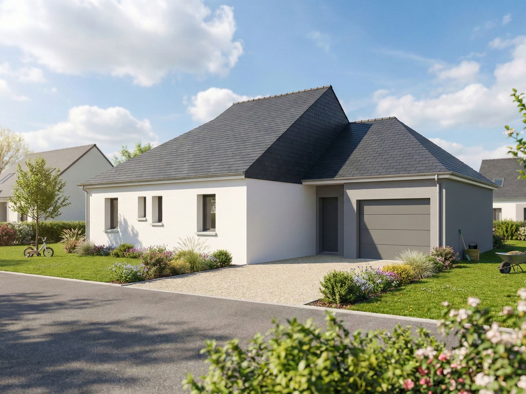 Maison neuve 79 m² à Commer (53470)