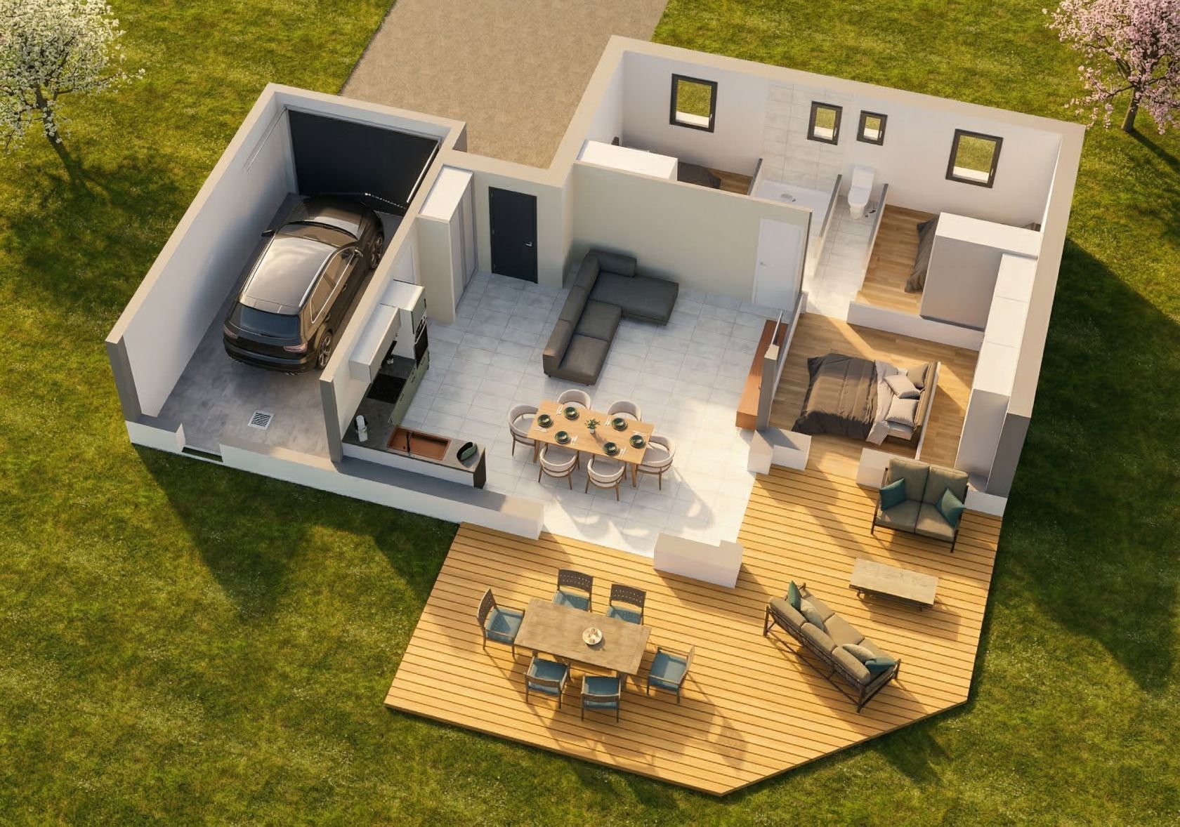 Maison neuve 79 m² à Commer (53470)