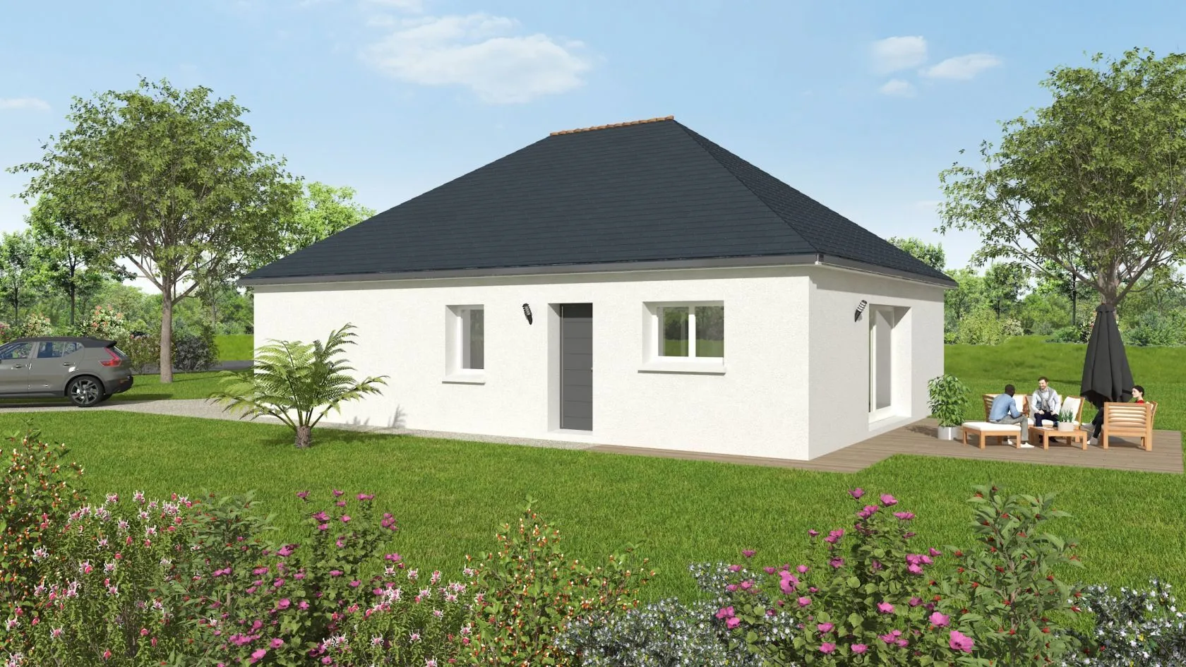 Maison neuve 82 m² à Ahuillé (53940)