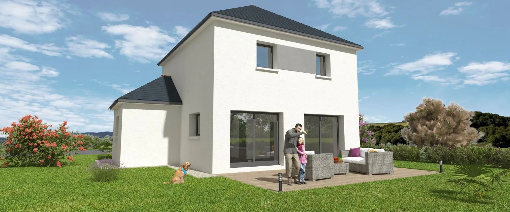 Maison neuve 92 m² à Louverné (53950)