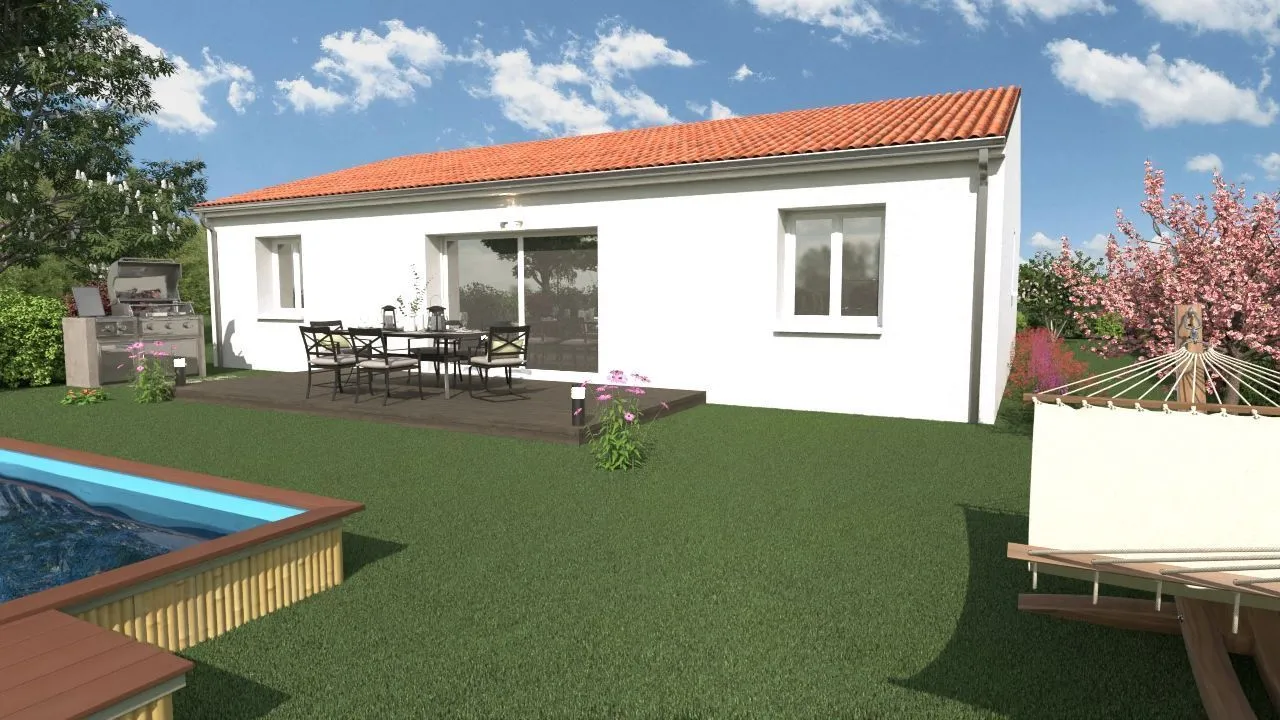 Maison neuve 86 m² à Azay-le-Brûlé (79400)