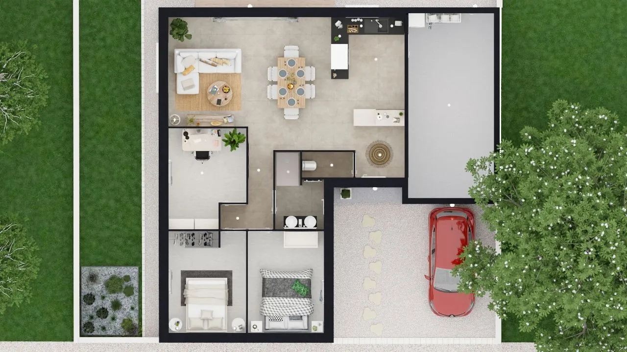 Maison neuve 78 m² à La Mothe-Saint-Héray (79800)