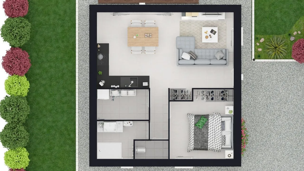 Maison neuve 52 m² à La Mothe-Saint-Héray (79800)