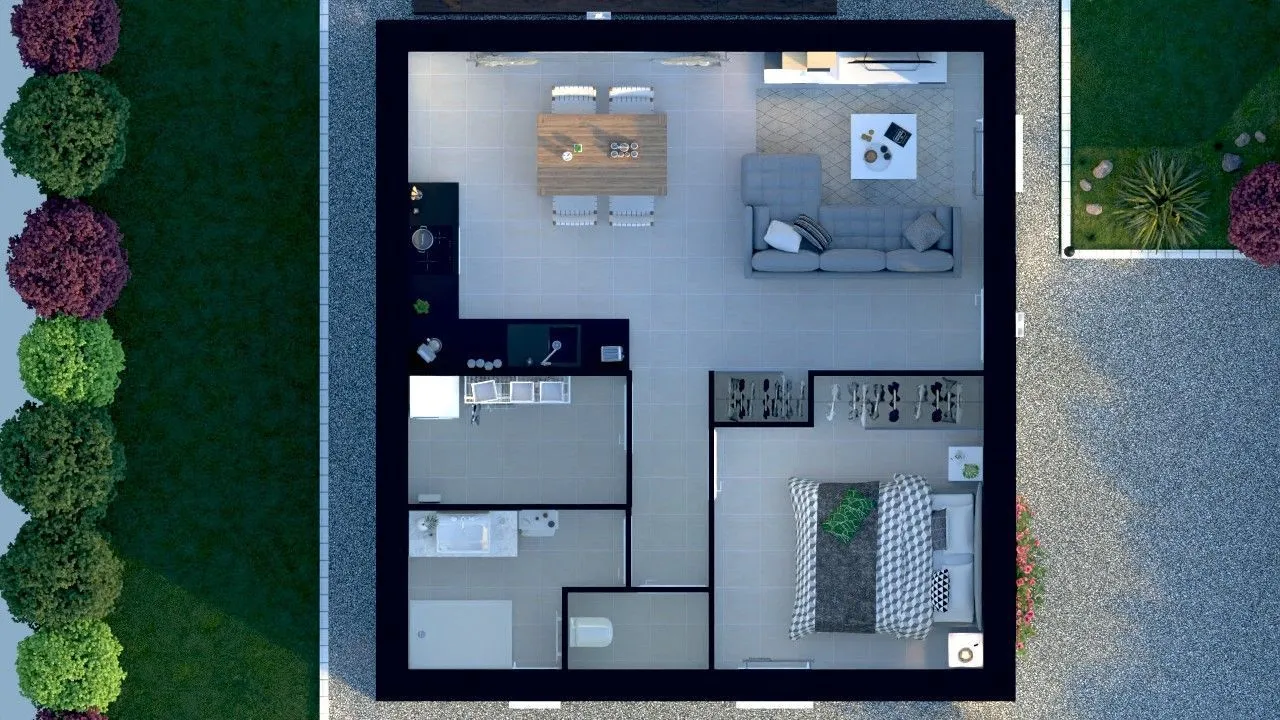 Maison neuve 52 m² à La Mothe-Saint-Héray (79800)