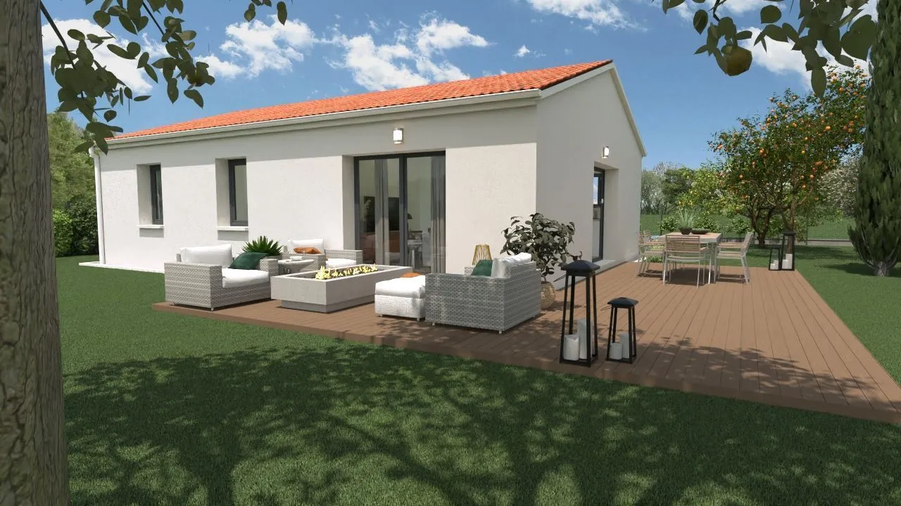 Maison neuve 73 m² à La Mothe-Saint-Héray (79800)