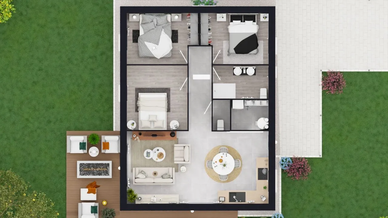 Maison neuve 73 m² à La Mothe-Saint-Héray (79800)