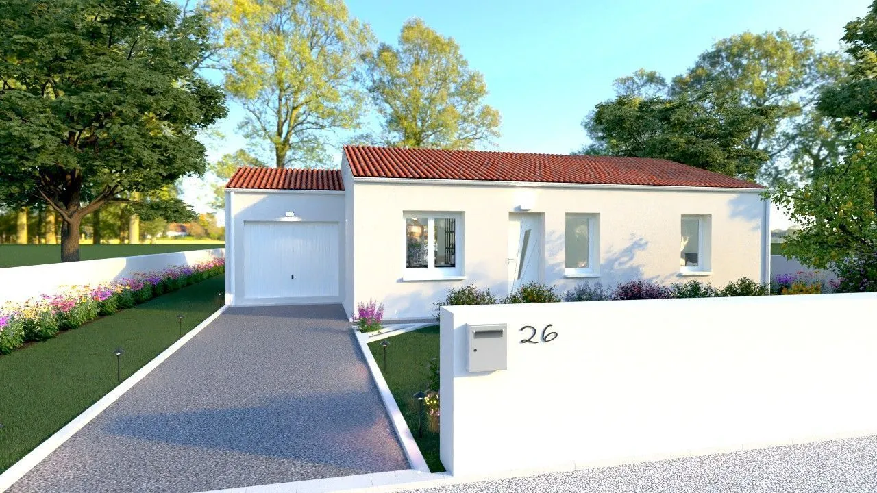Maison neuve 76 m² à Aigondigné (79370)