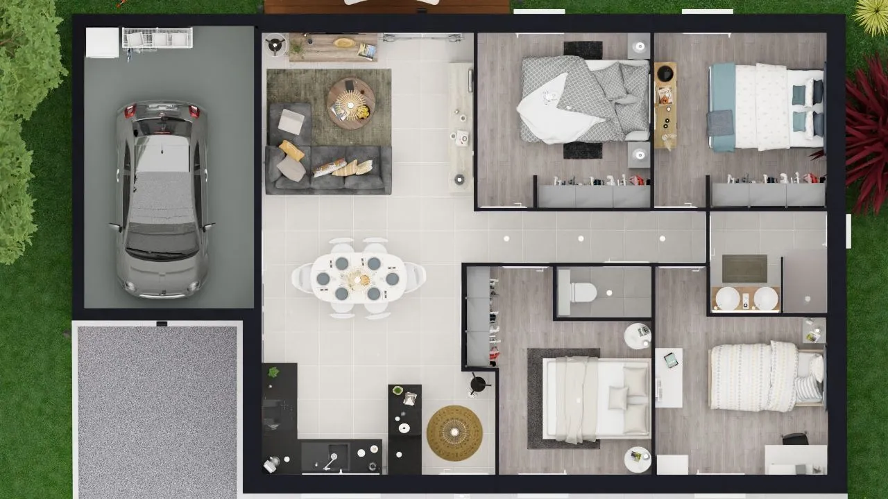 Maison neuve 76 m² à Aigondigné (79370)