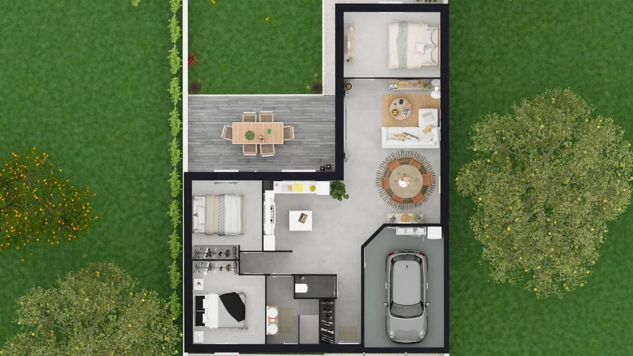 Maison neuve 76 m² à Loulay (17330)
