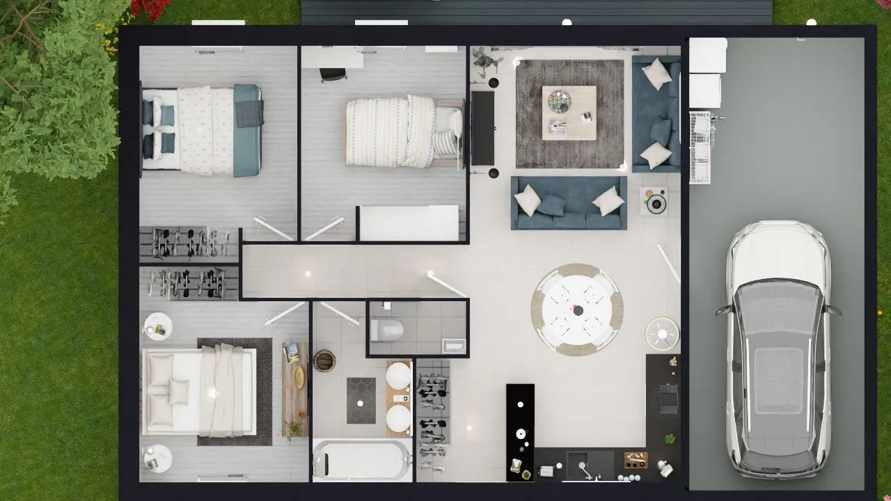 Maison neuve 67 m² à Béceleuf (79160)