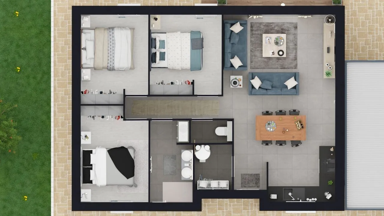 Maison neuve 72 m² à Bessines (79000)