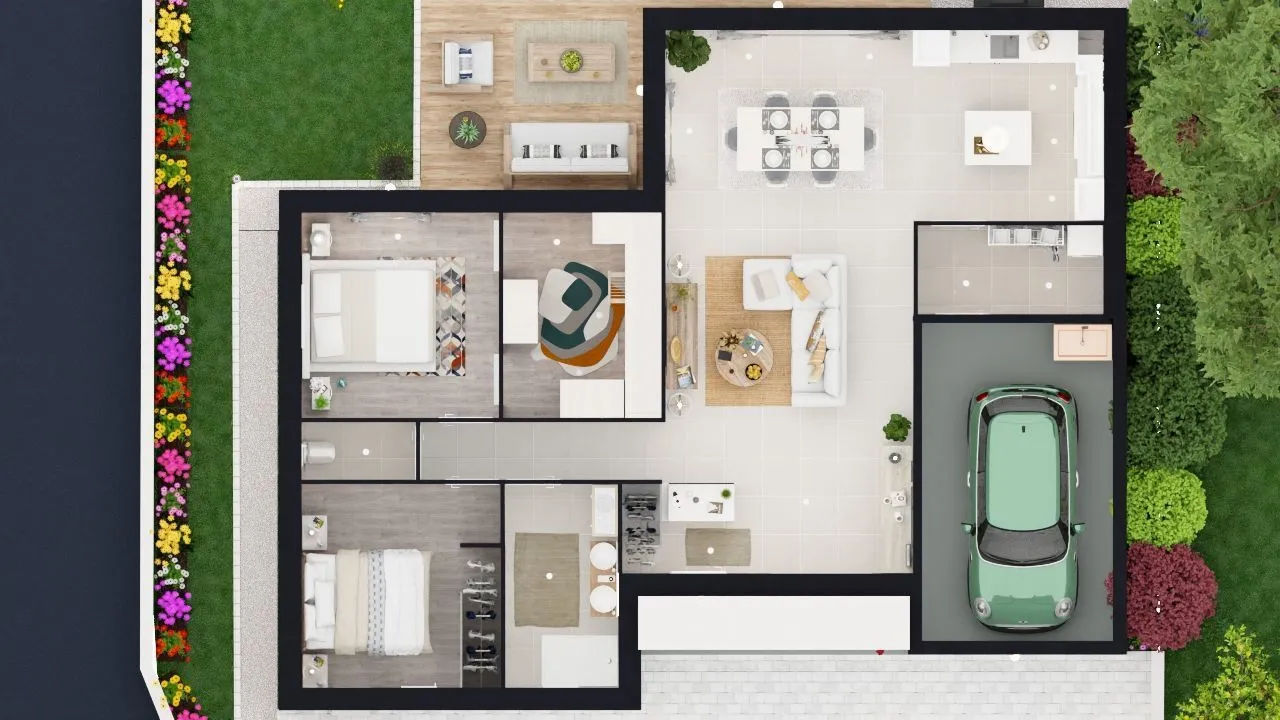 Maison neuve 86 m² à Coulon (79510)