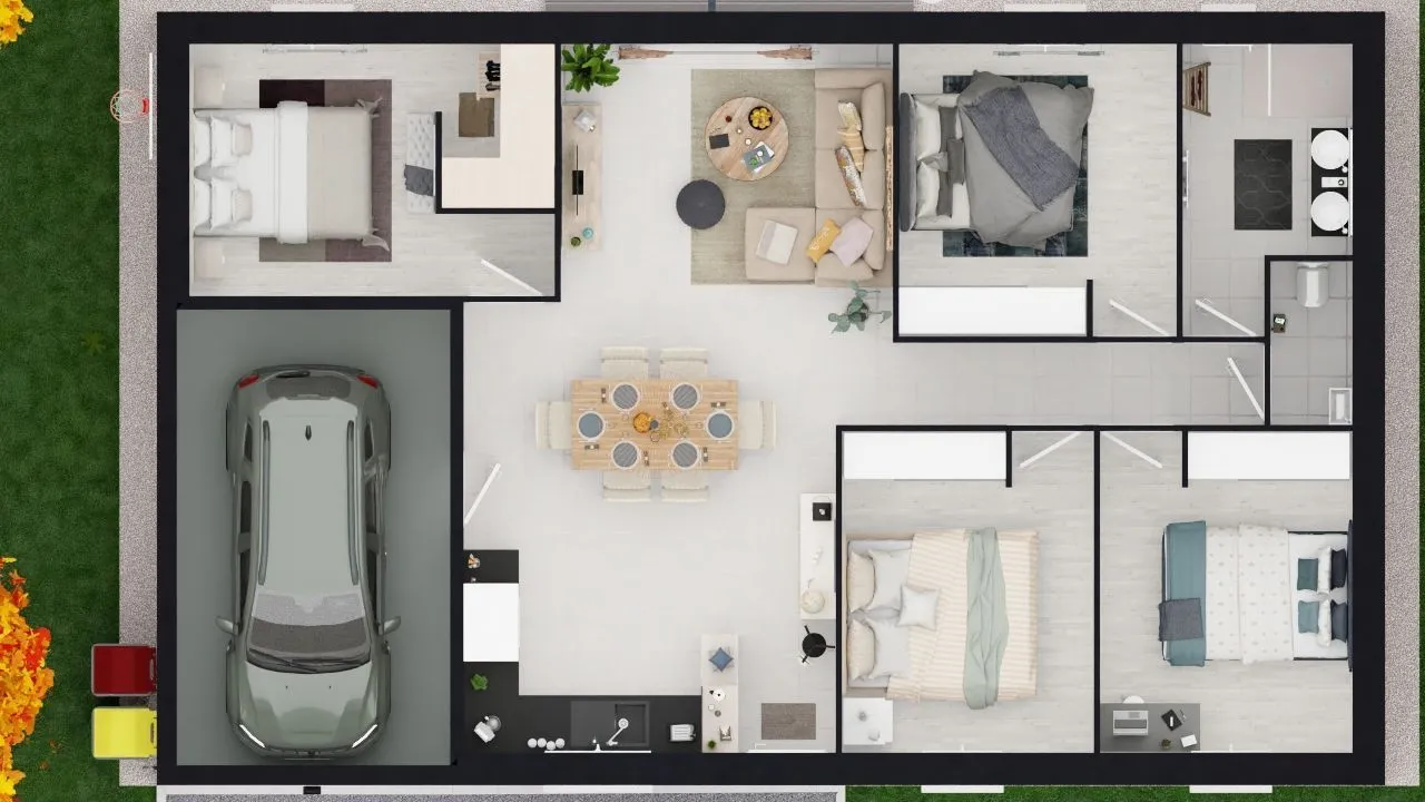 Maison neuve 82 m² à La Mothe-Saint-Héray (79800)