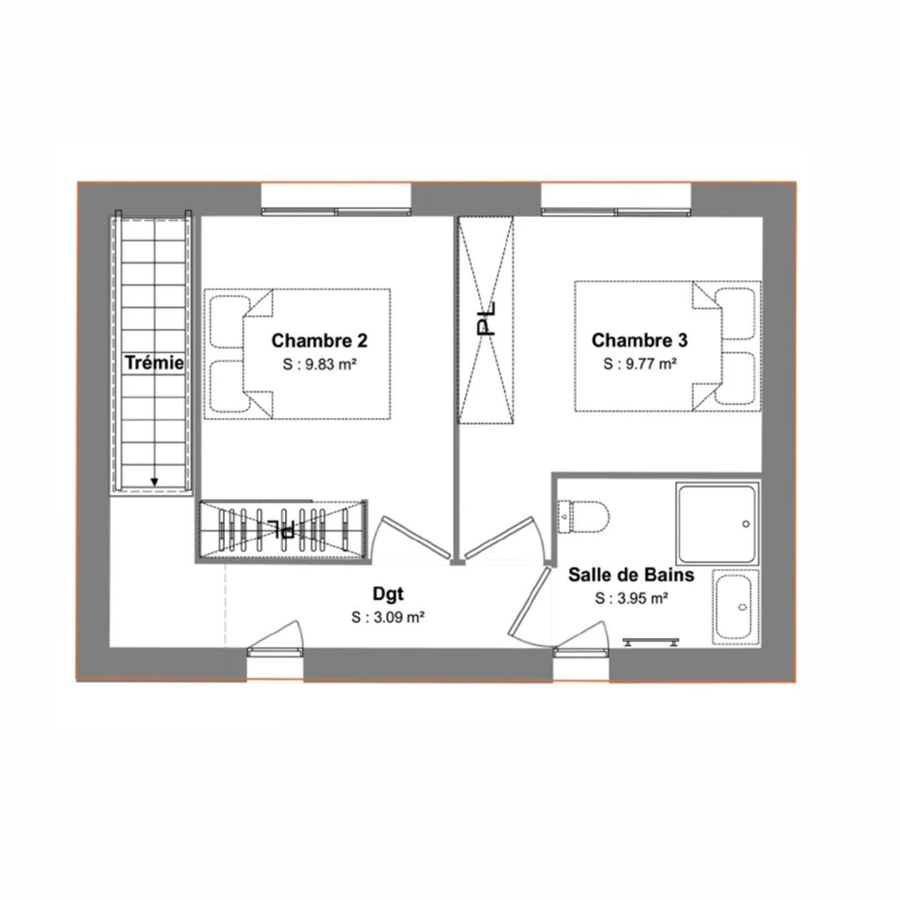 Maison neuve 111 m² à Beaussais (79370)