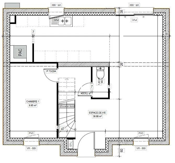 Maison neuve 100 m² à Béhoust (78910)