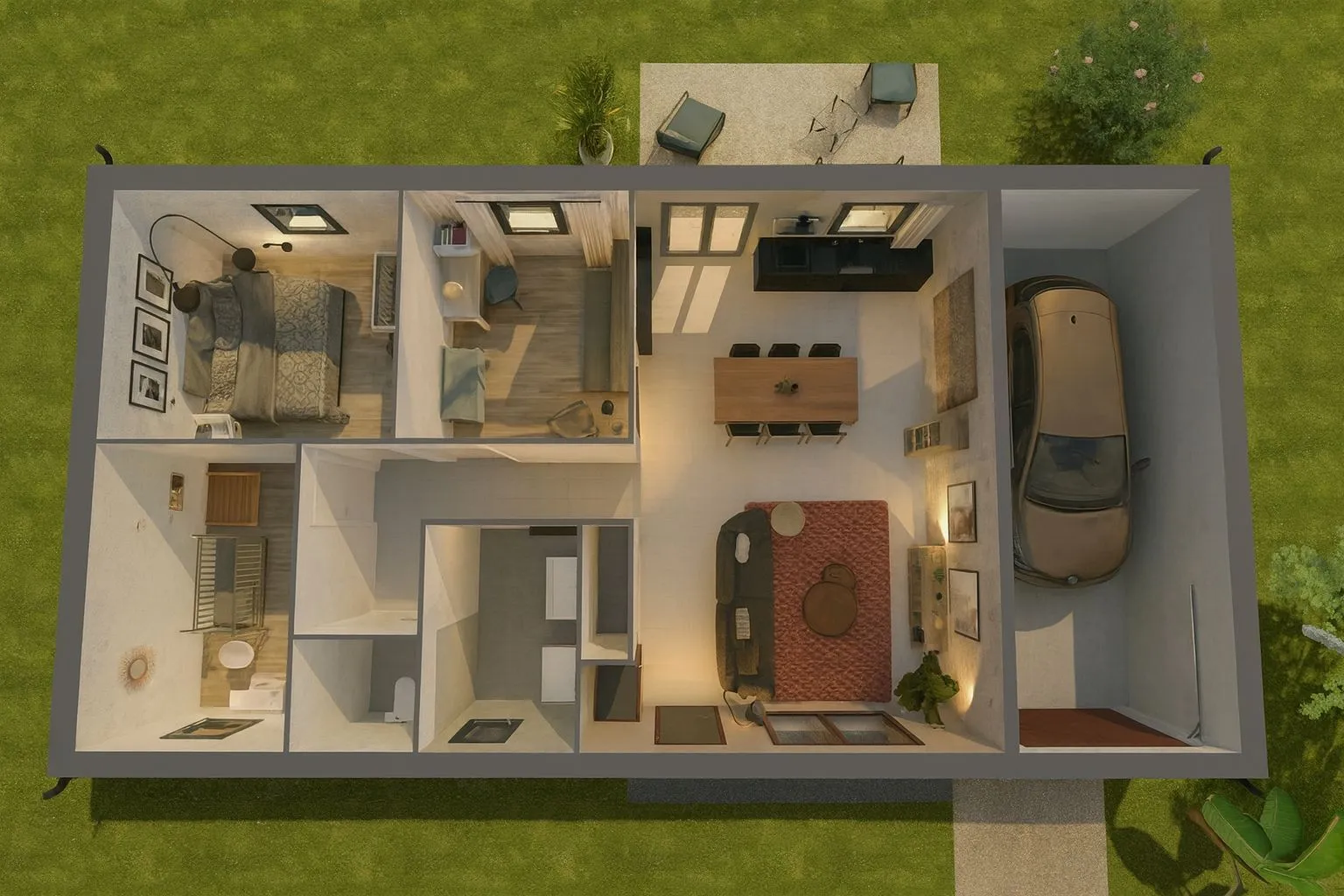 Invest-3ch77 — modèle de maison