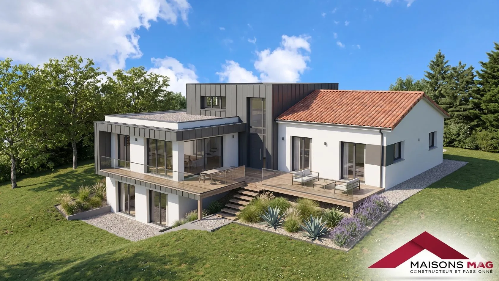 Terrain à bâtir 1405 m² à Veyre-Monton (63960)