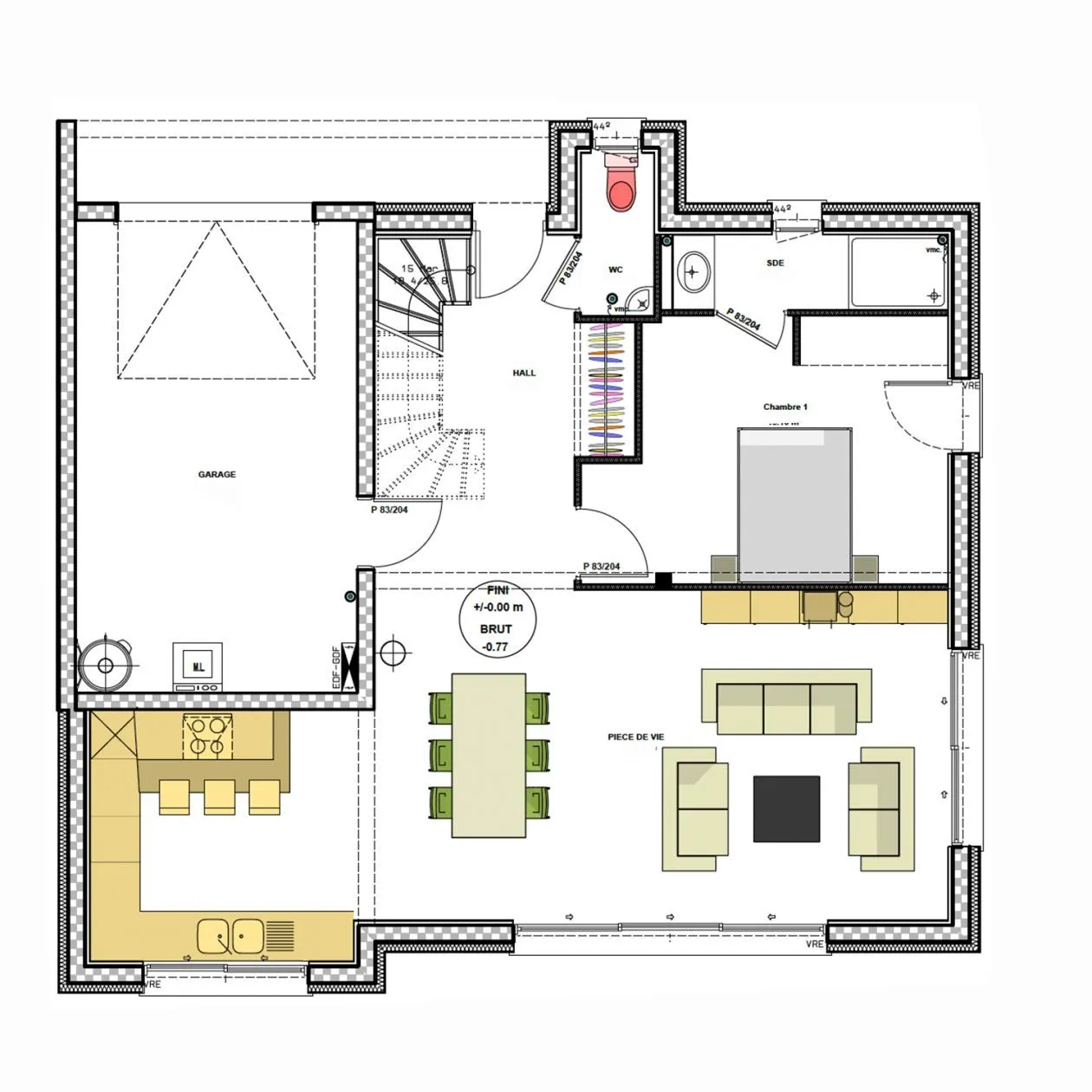 Maison neuve 109 m² à Gosné (35140)