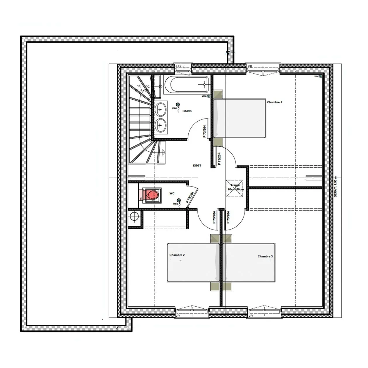 Maison neuve 109 m² à Gosné (35140)