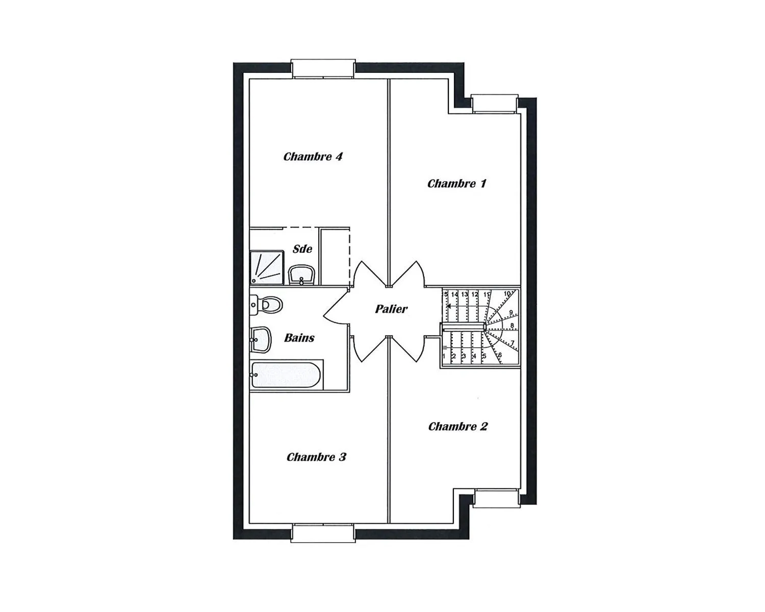 Emeraude-R+1 110 T5 — modèle de maison