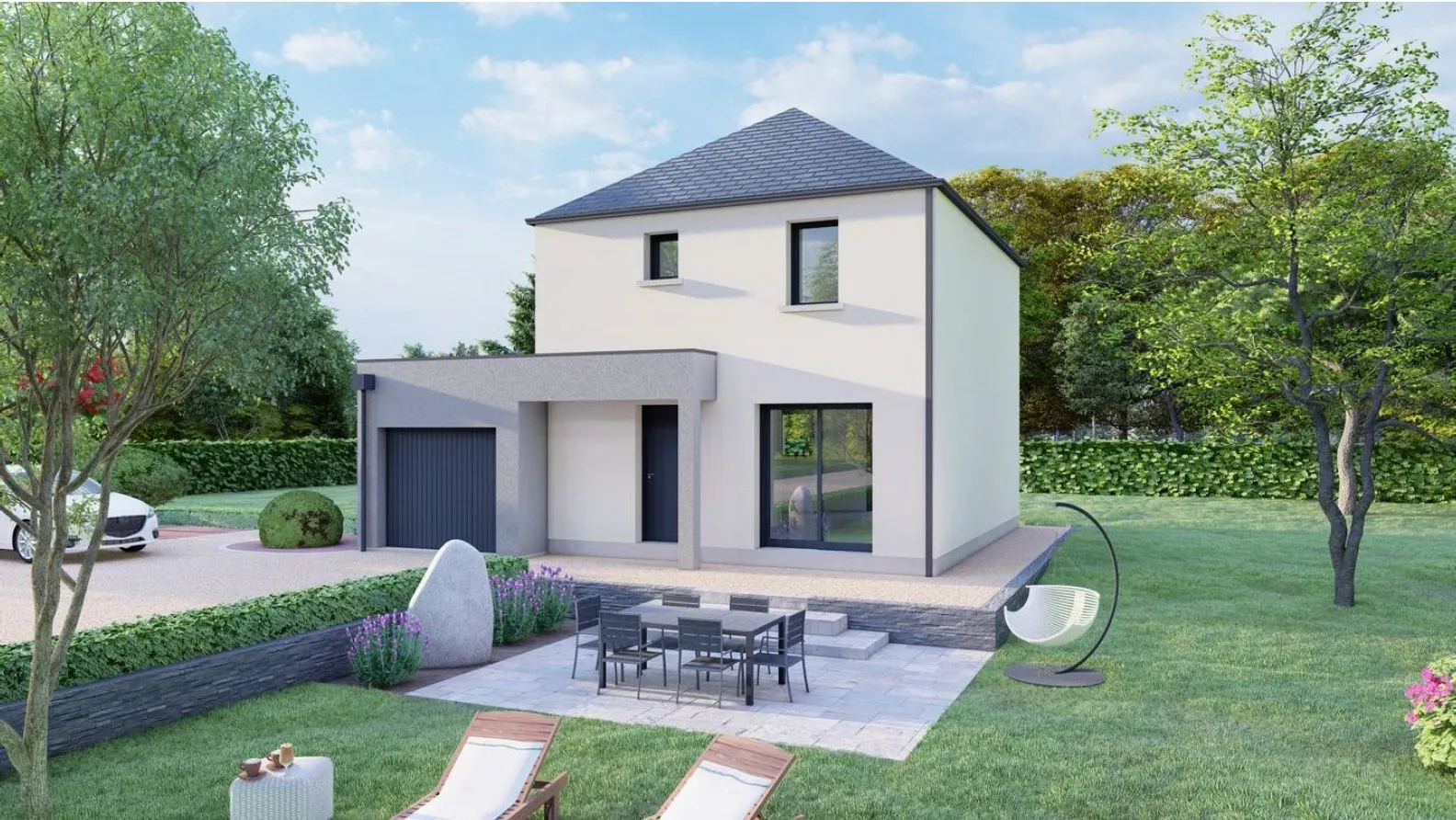 Maison neuve 74 m² à Quessoy (22120)