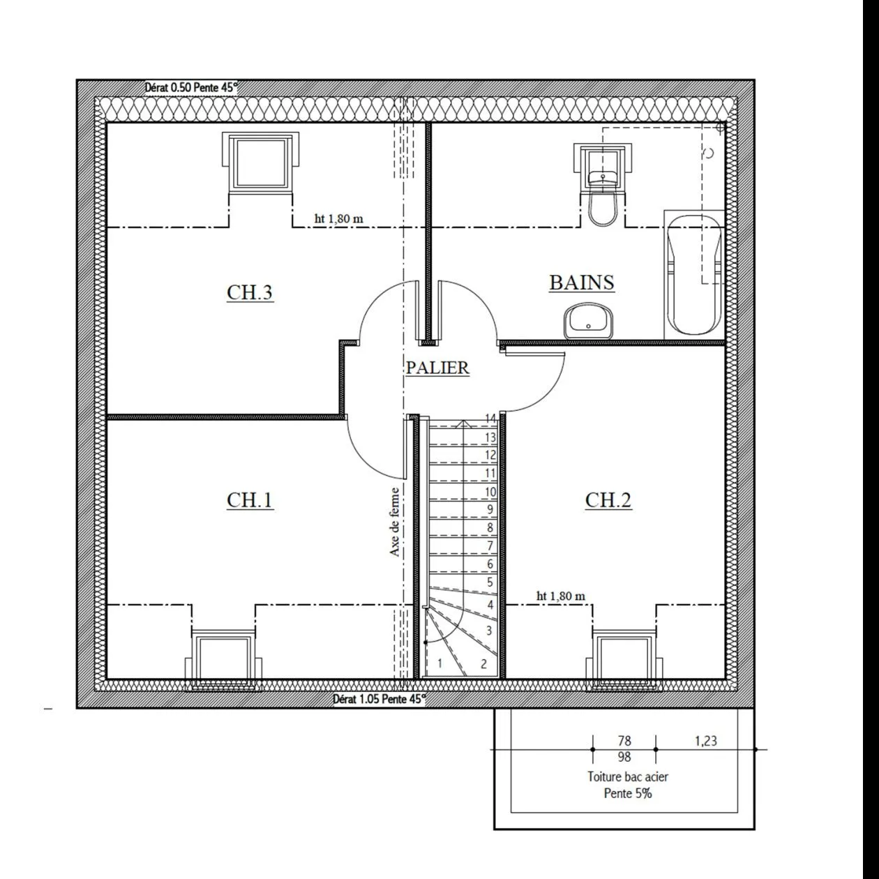Maison neuve 74 m² à Orvault (44700)