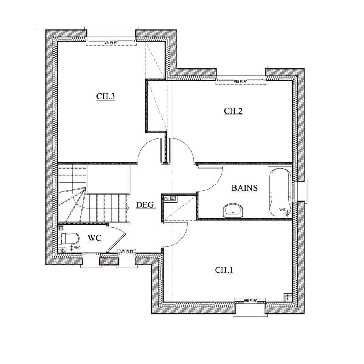 Maison neuve 92 m² à Melesse (35520)