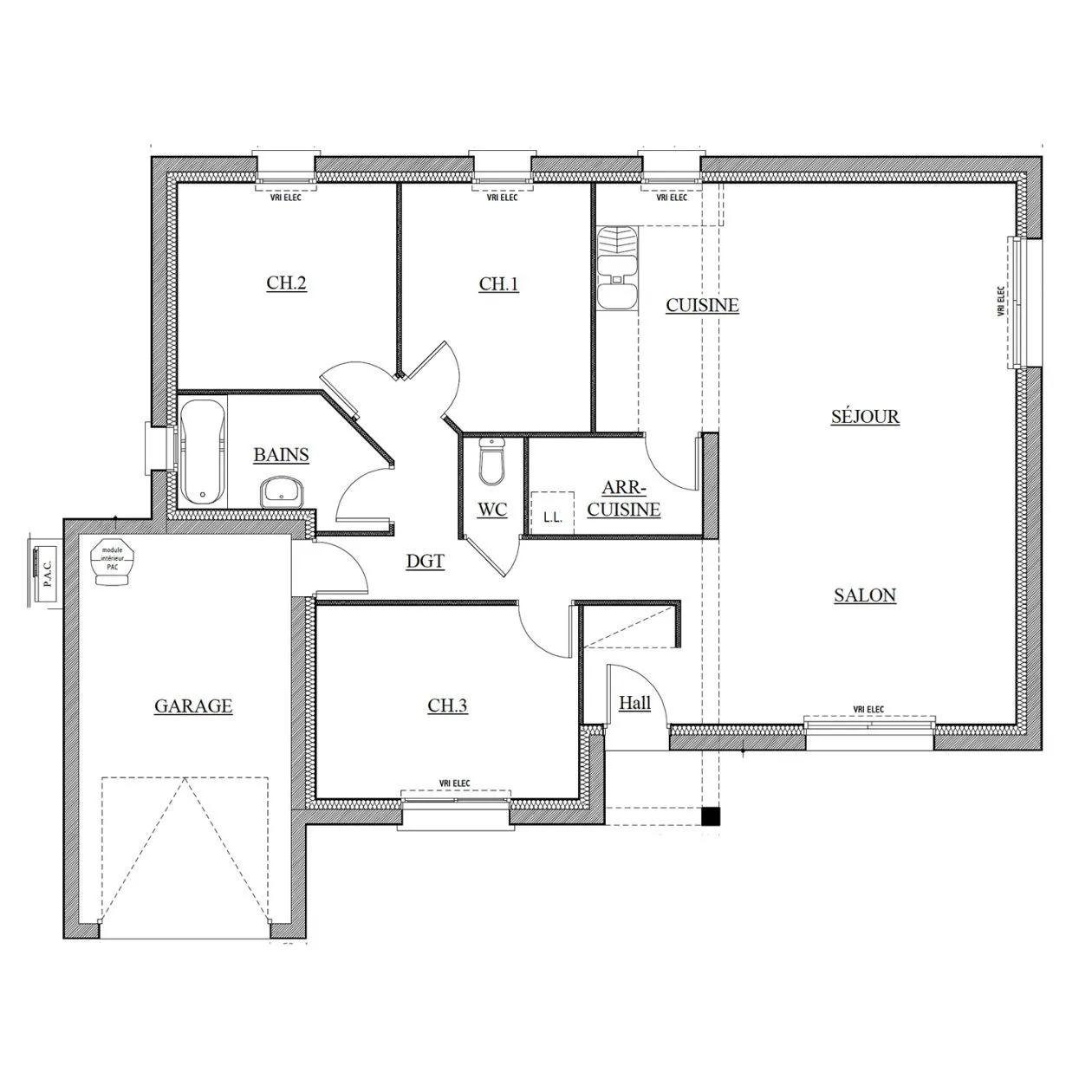 Maison neuve 86 m² à Challans (85300)