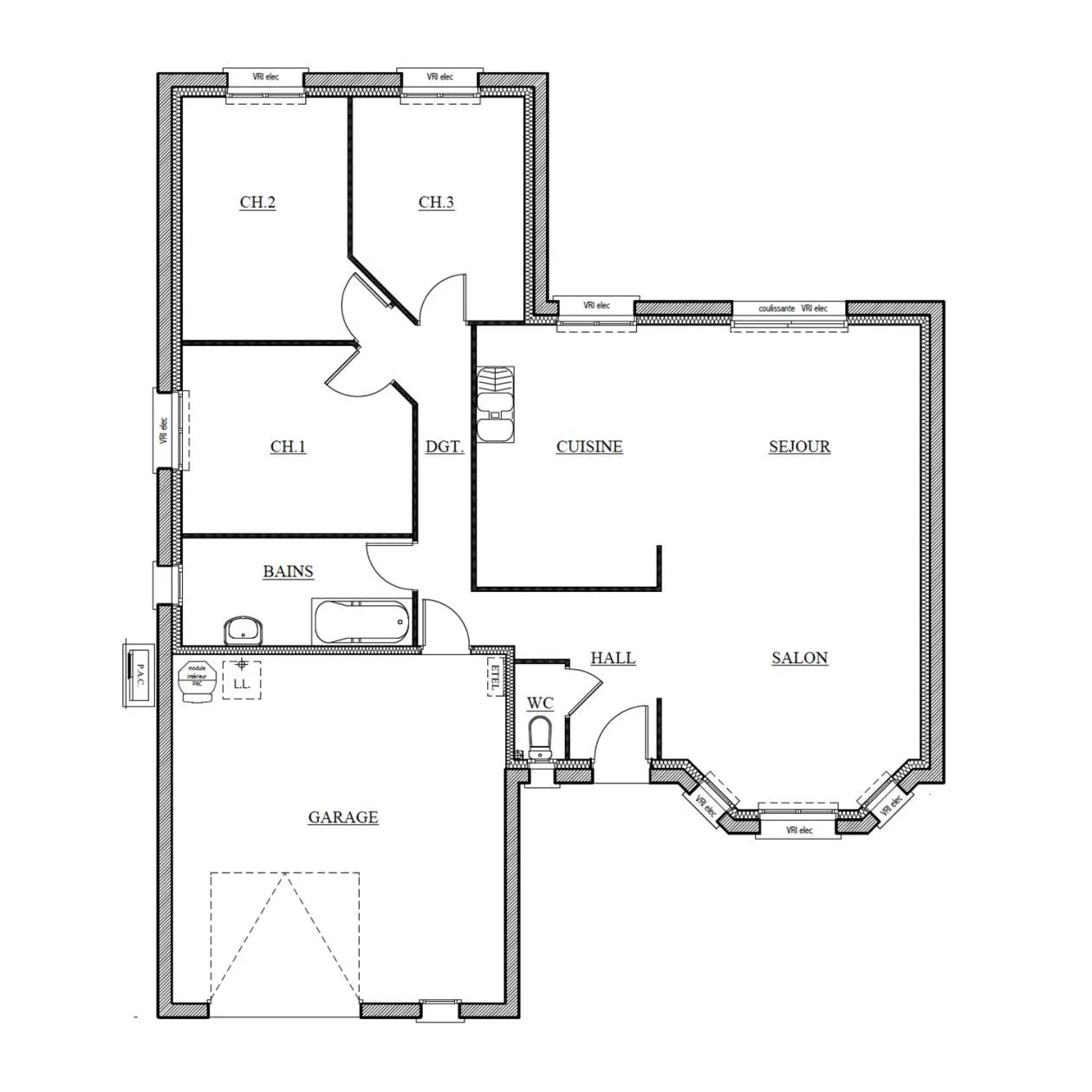 Maison neuve 90 m² à Vallet (44330)