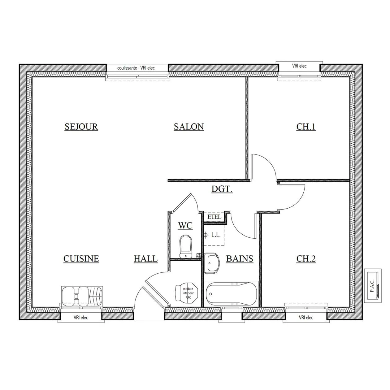 Maison neuve 60 m² à Challans (85300)