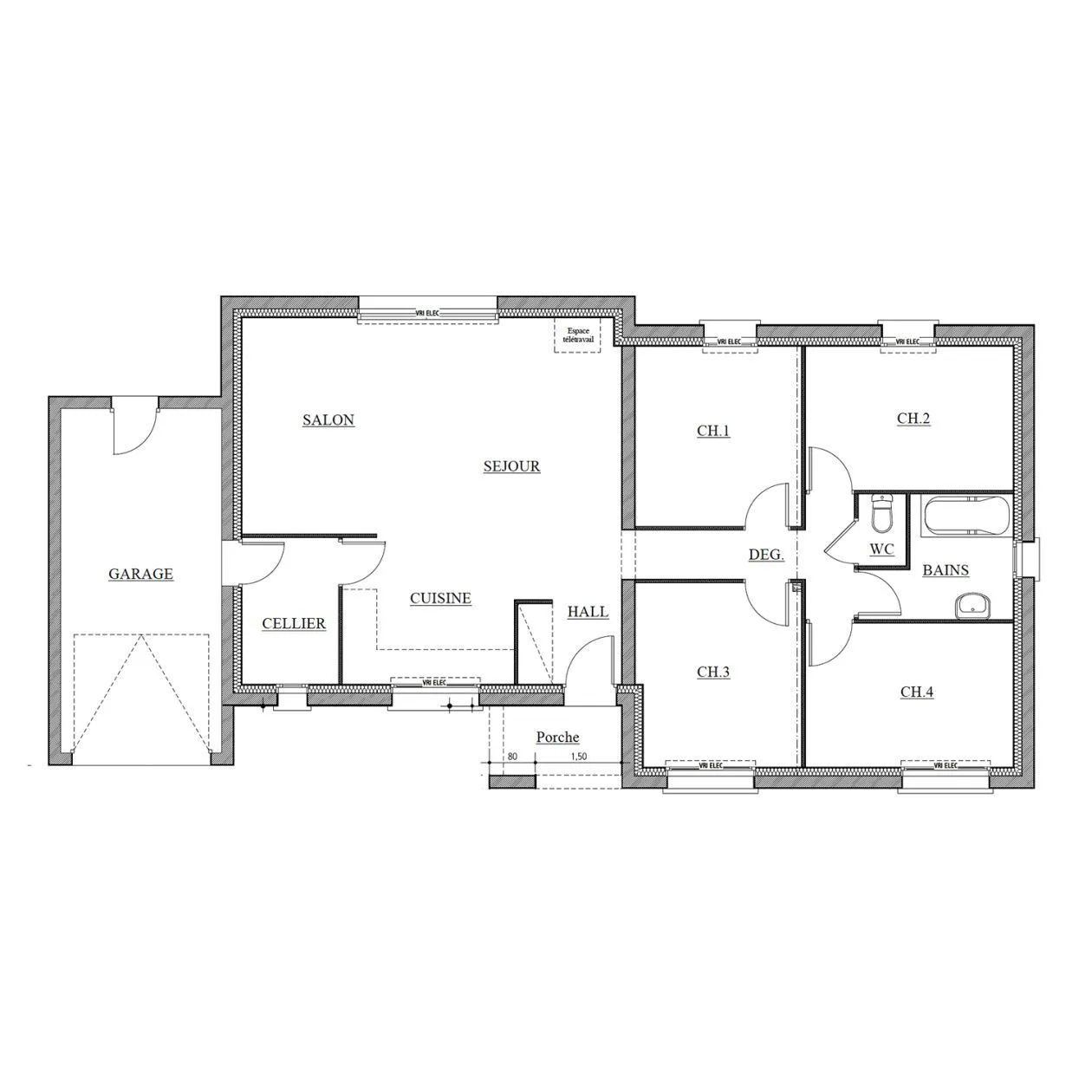 Maison neuve 75 m² à Sucé-sur-Erdre (44240)