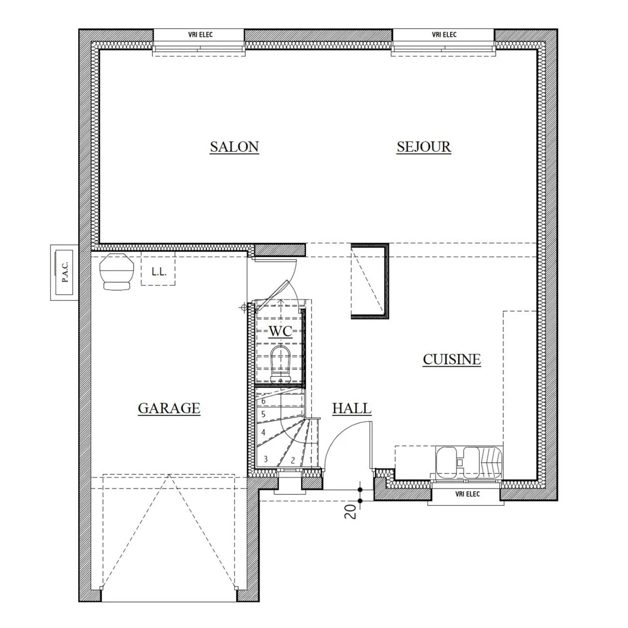 Maison neuve 99 m² à Apremont (85220)