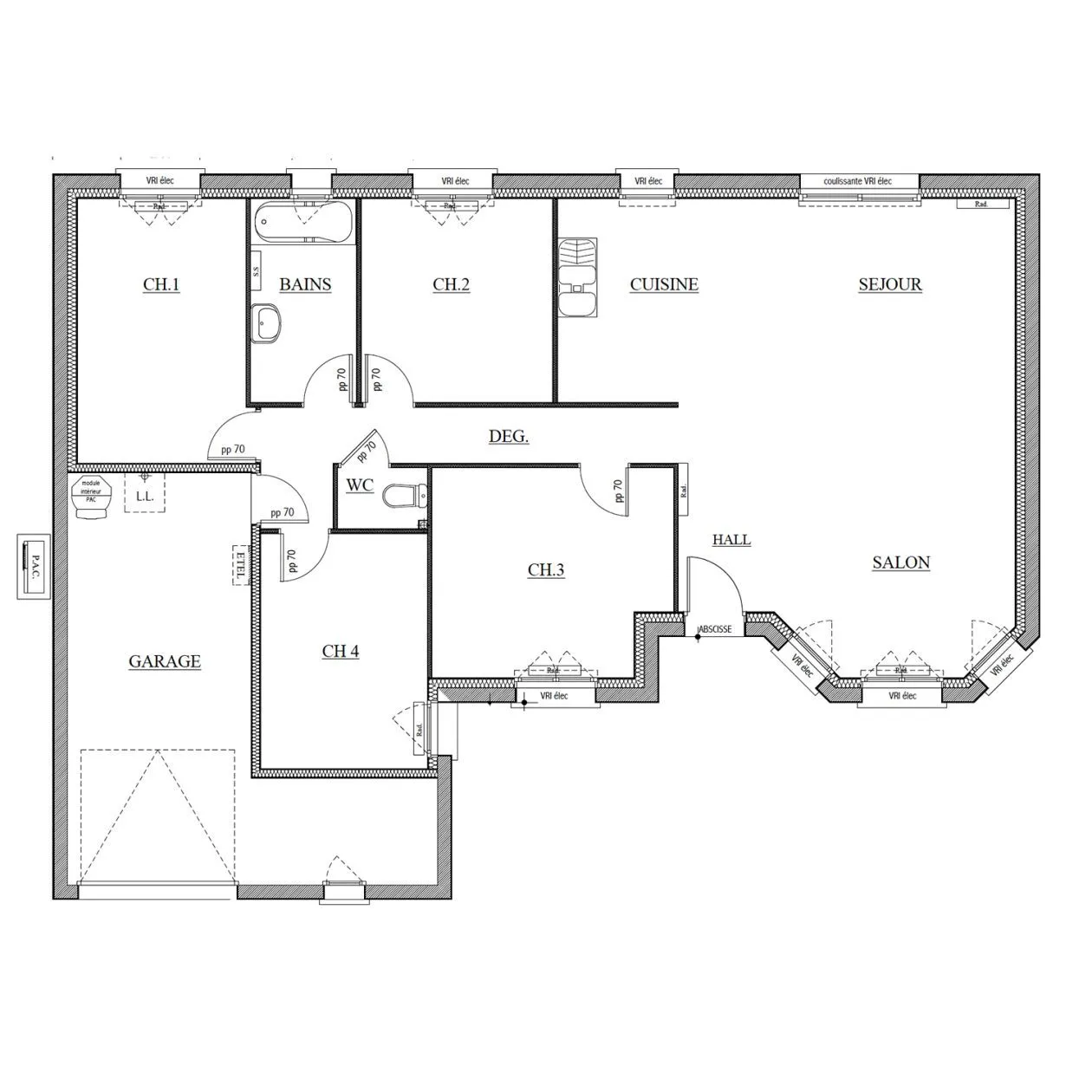 Maison neuve 93 m² à Basse-Goulaine (44115)