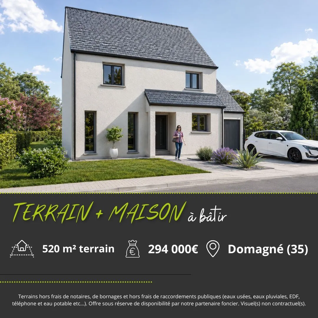 Terrain à bâtir 372 m² à Châteaugiron (35410)