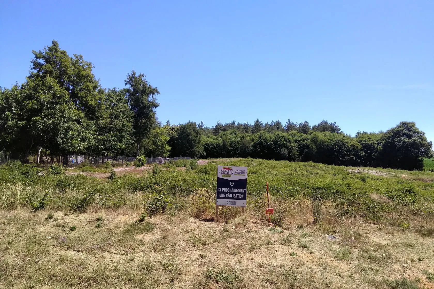 Terrain à bâtir 1835 m² au Breil-sur-Mérize (72370)