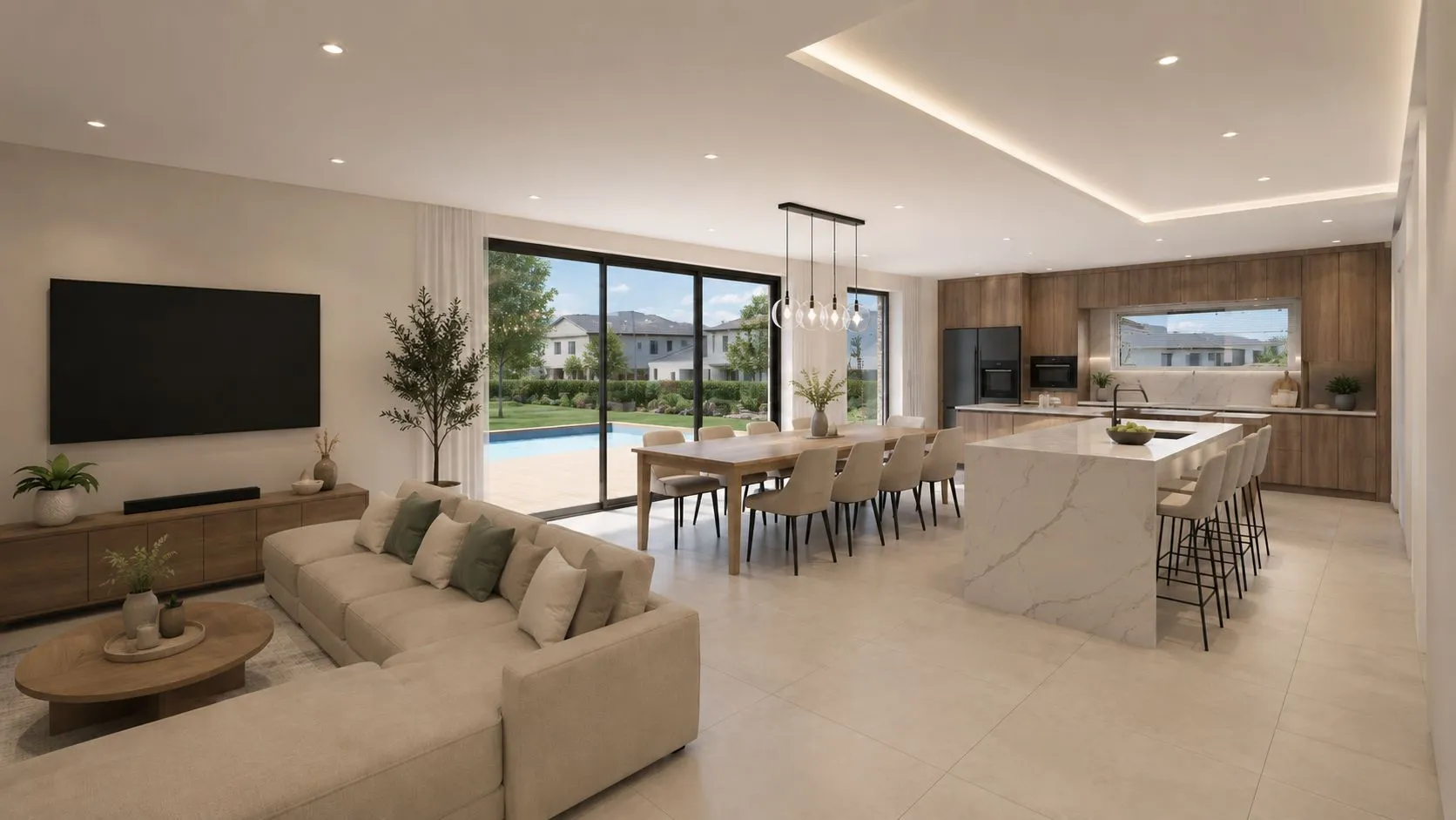 TOIT PLAT 138m2 4 CH — modèle de maison