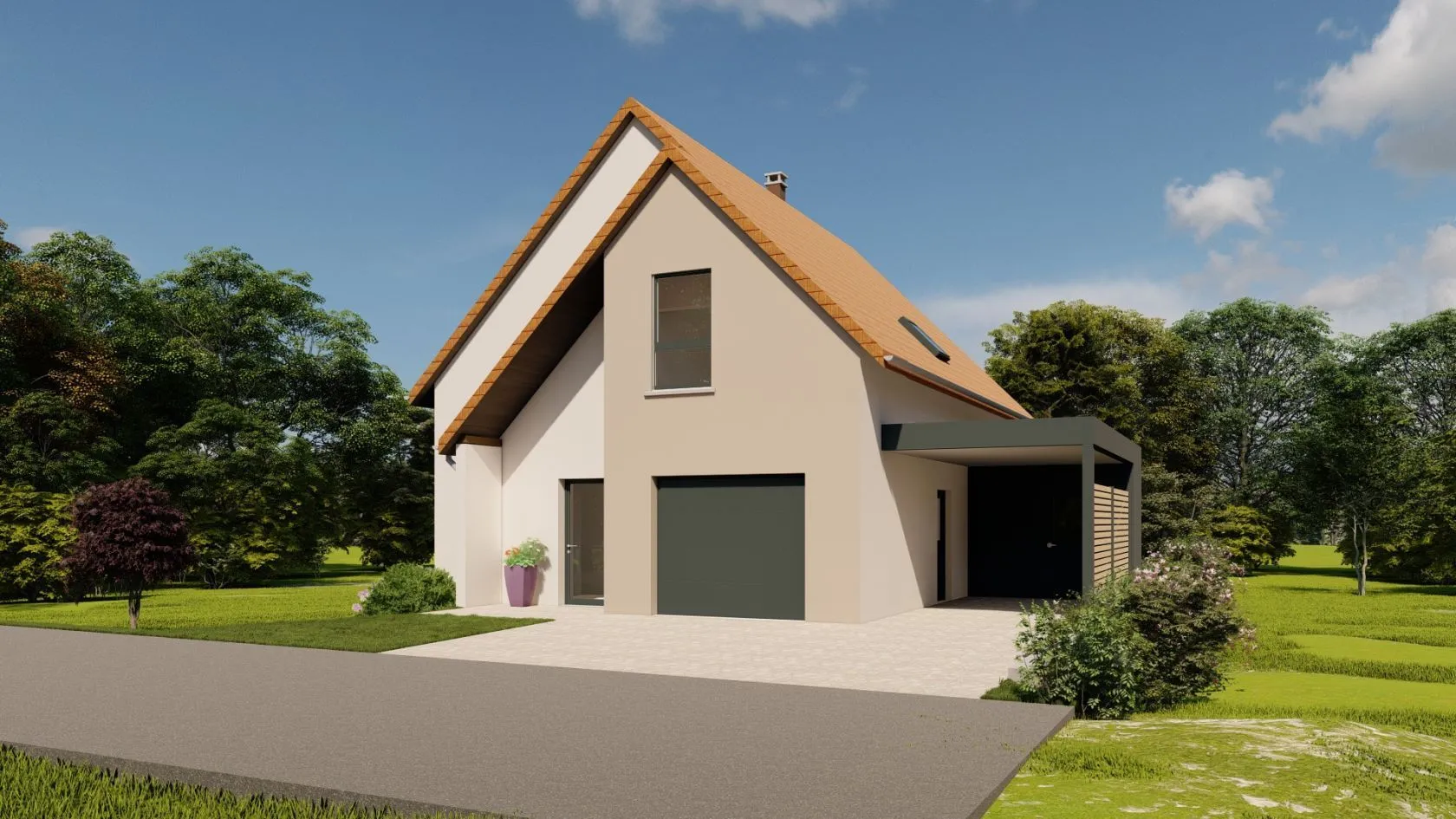 Maison neuve 111 m² à Scharrachbergheim-Irmstett (67310)