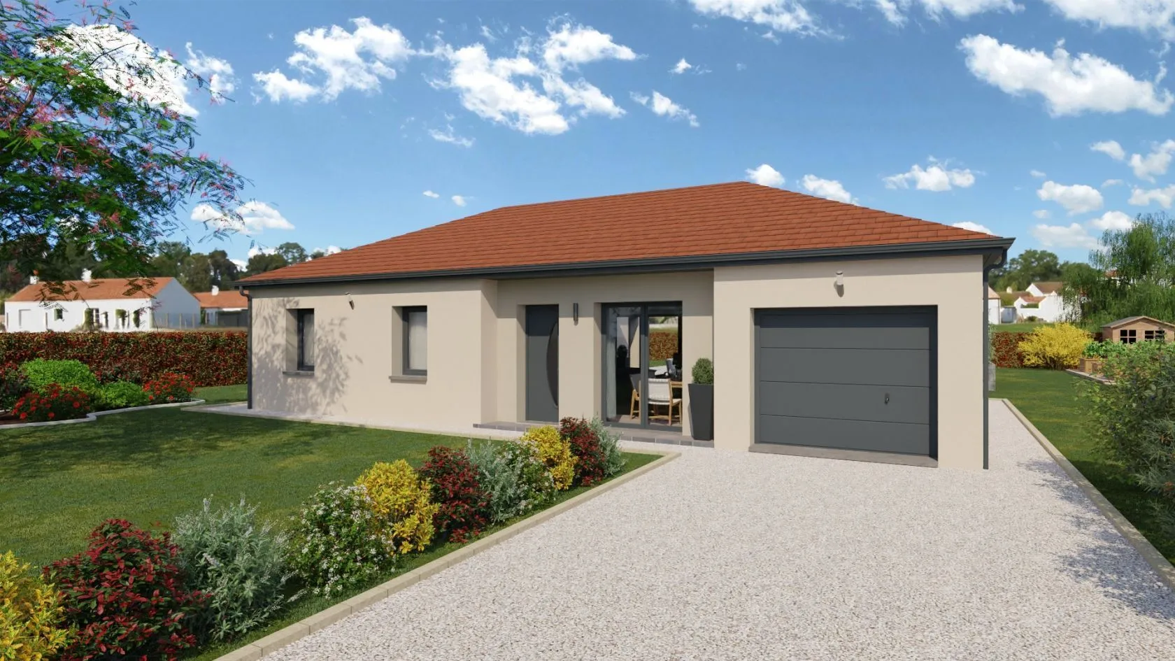 Maison neuve à Ozan