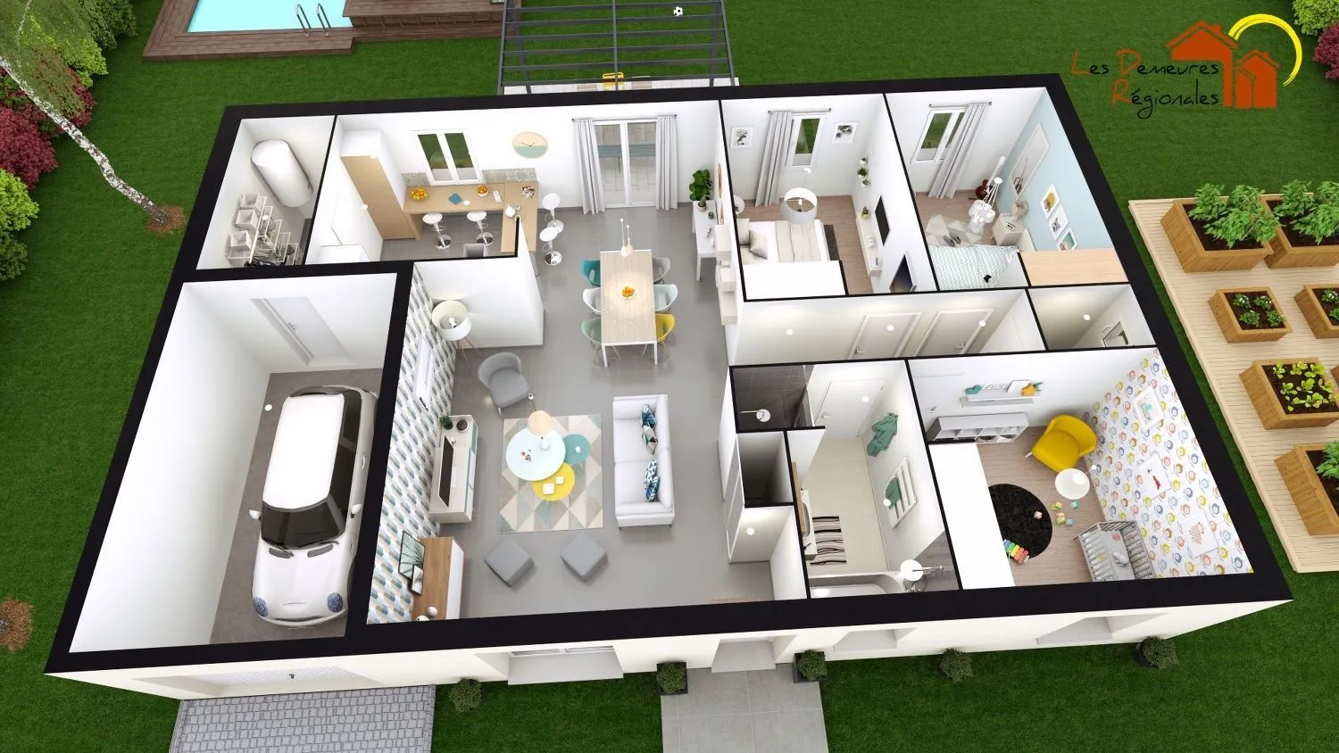 Maison neuve 90 m² à Palinges (71430)
