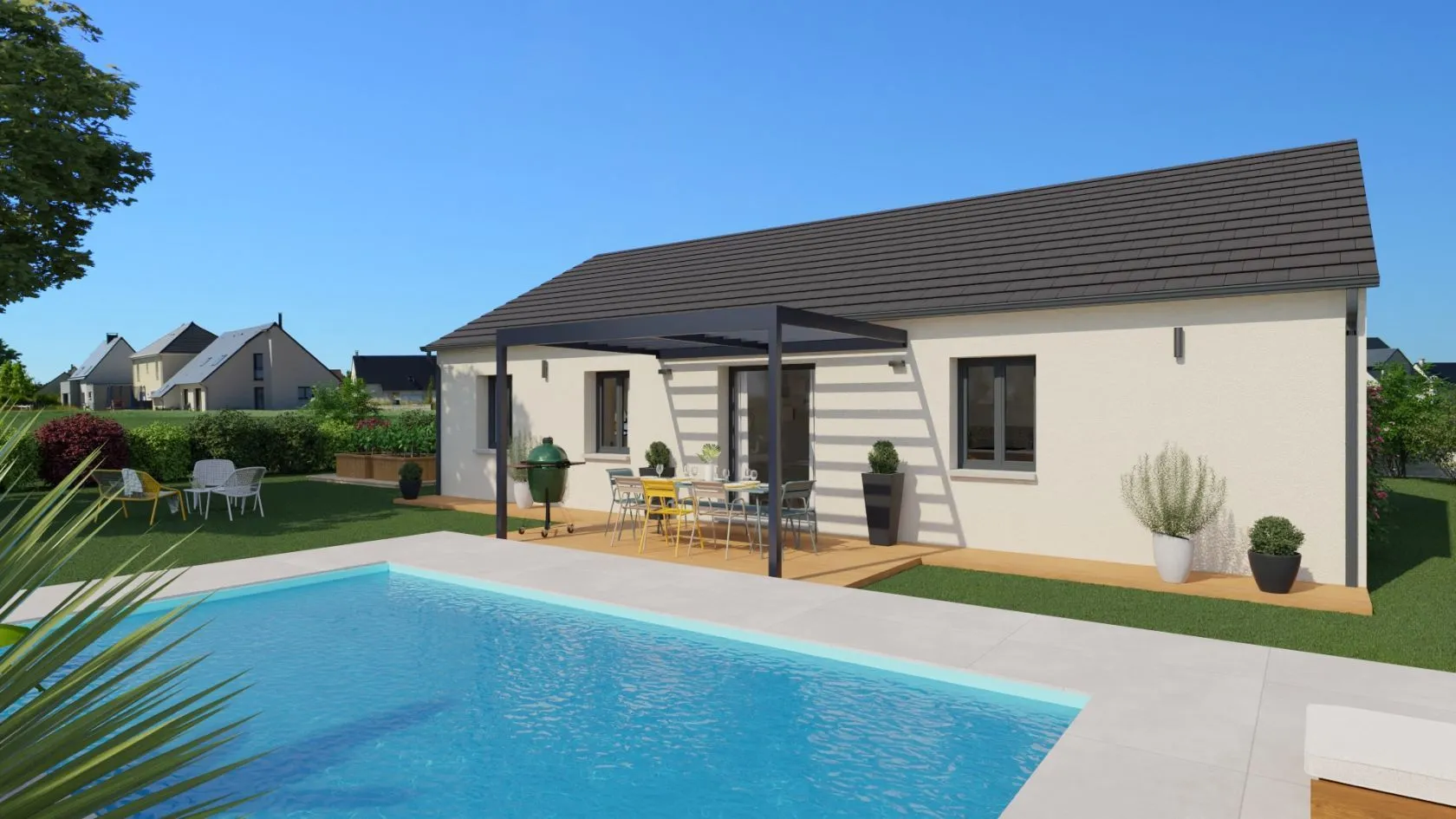 Maison neuve 90 m² à Saint-Maurice-de-Satonnay (71260)