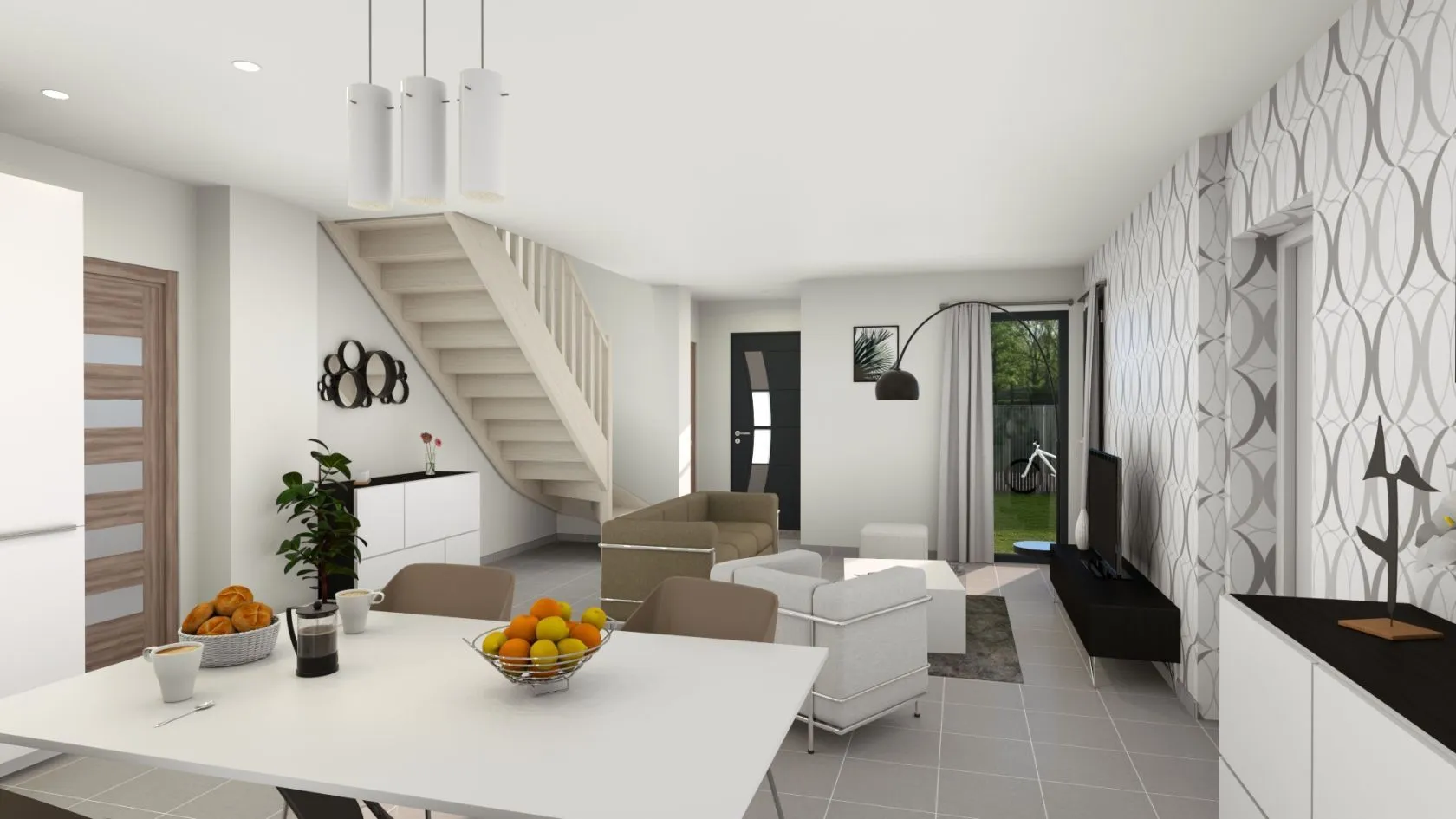 Maison neuve 99 m² à Crêches-sur-Saône (71680)