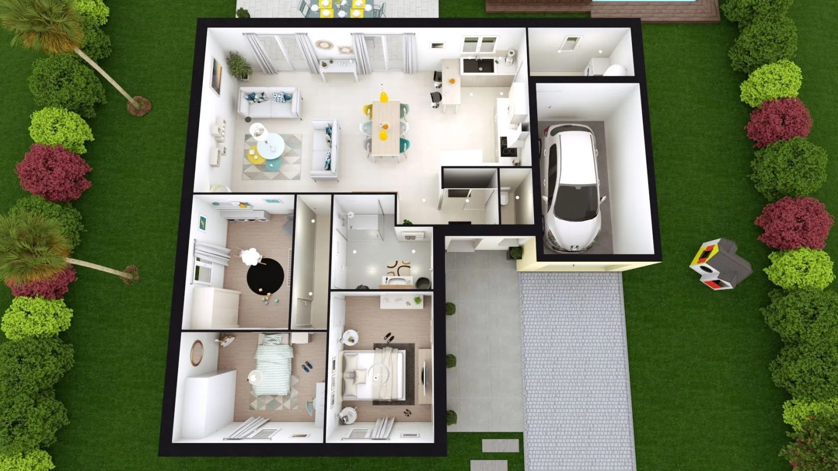 Maison neuve 96 m² à Saint-Léger-lès-Paray (71600)