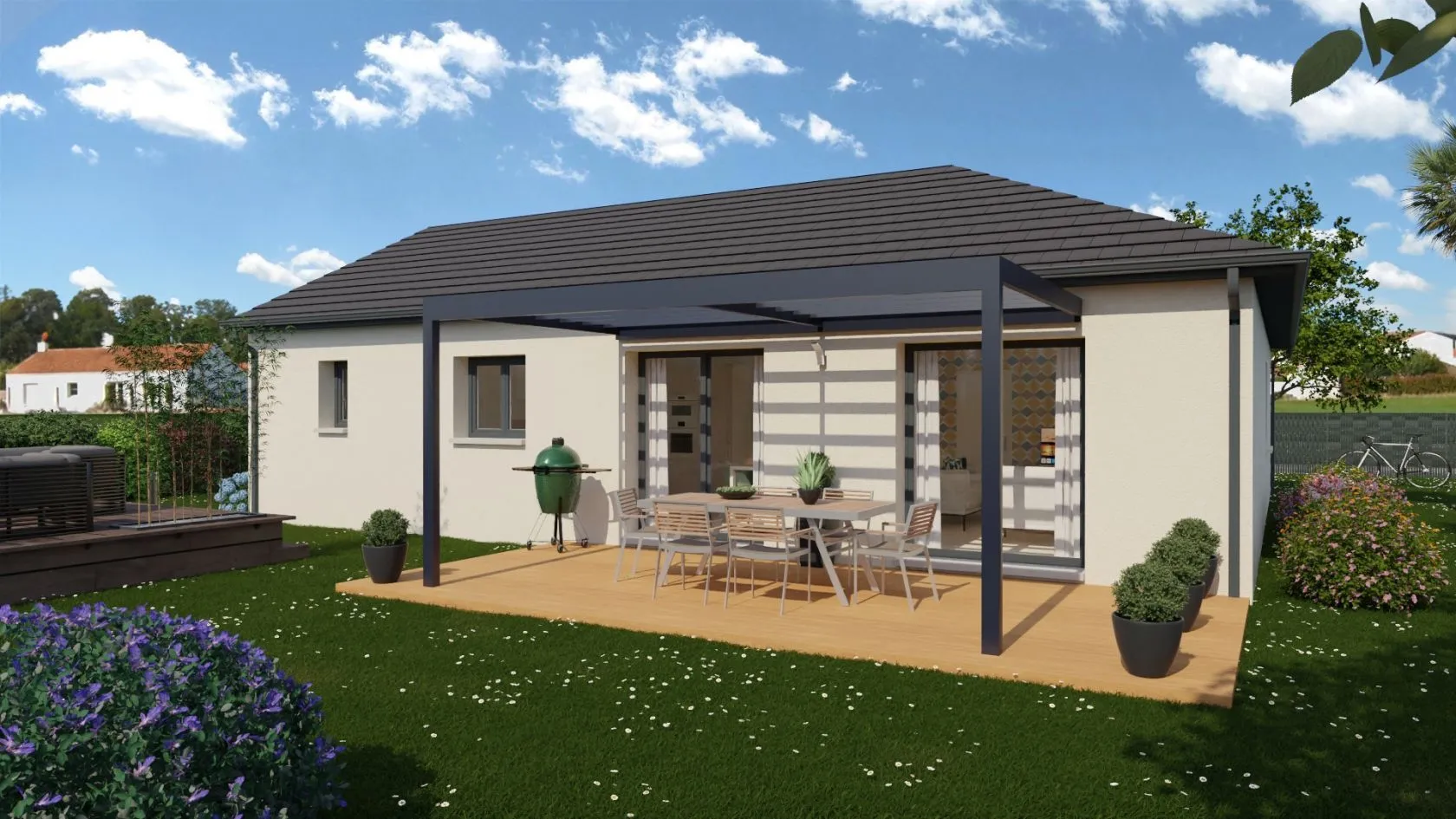 Maison neuve 96 m² à Saint-Léger-lès-Paray (71600)