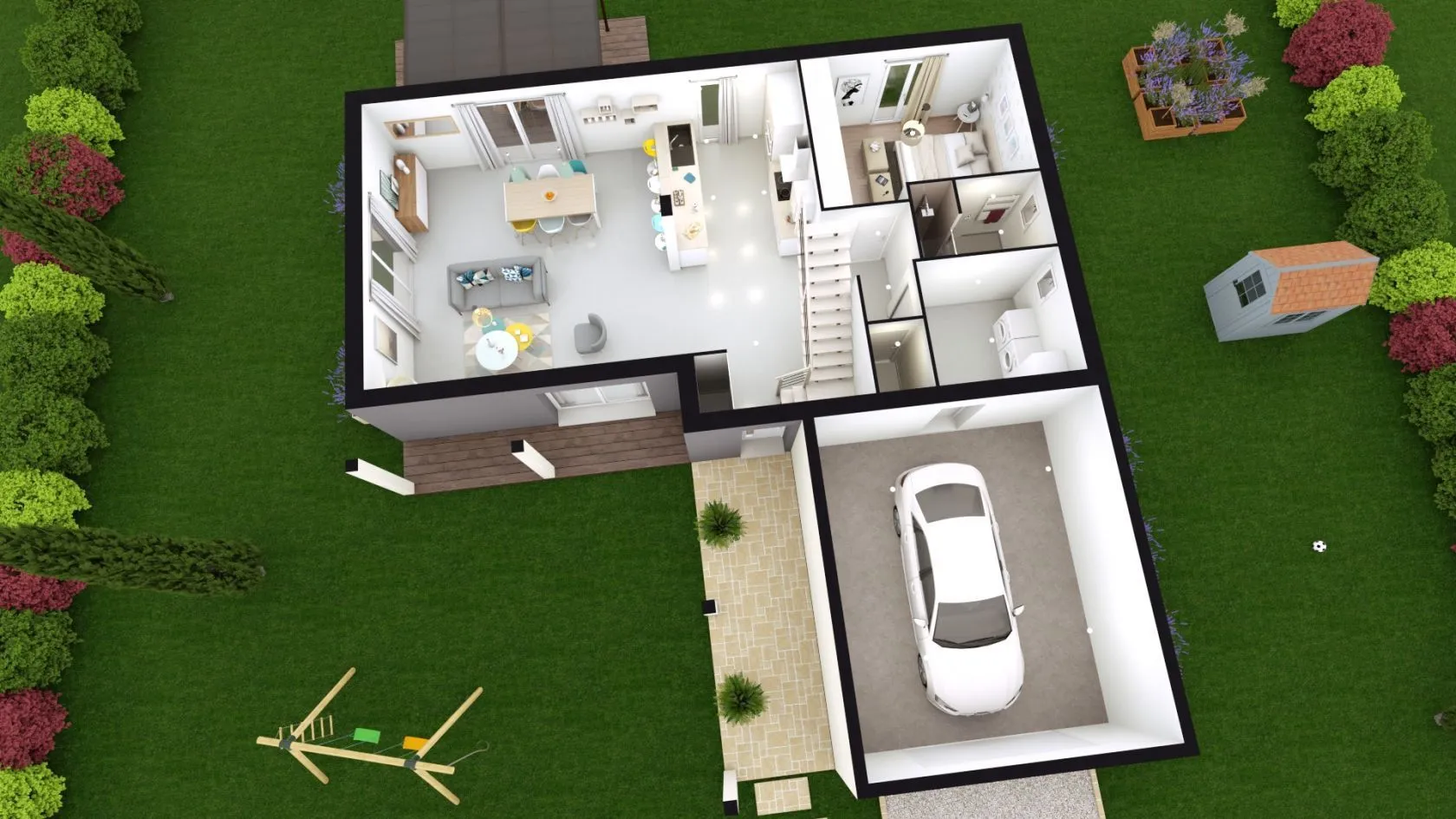 Maison neuve 125 m² à Saint-Didier-sur-Chalaronne (01140)