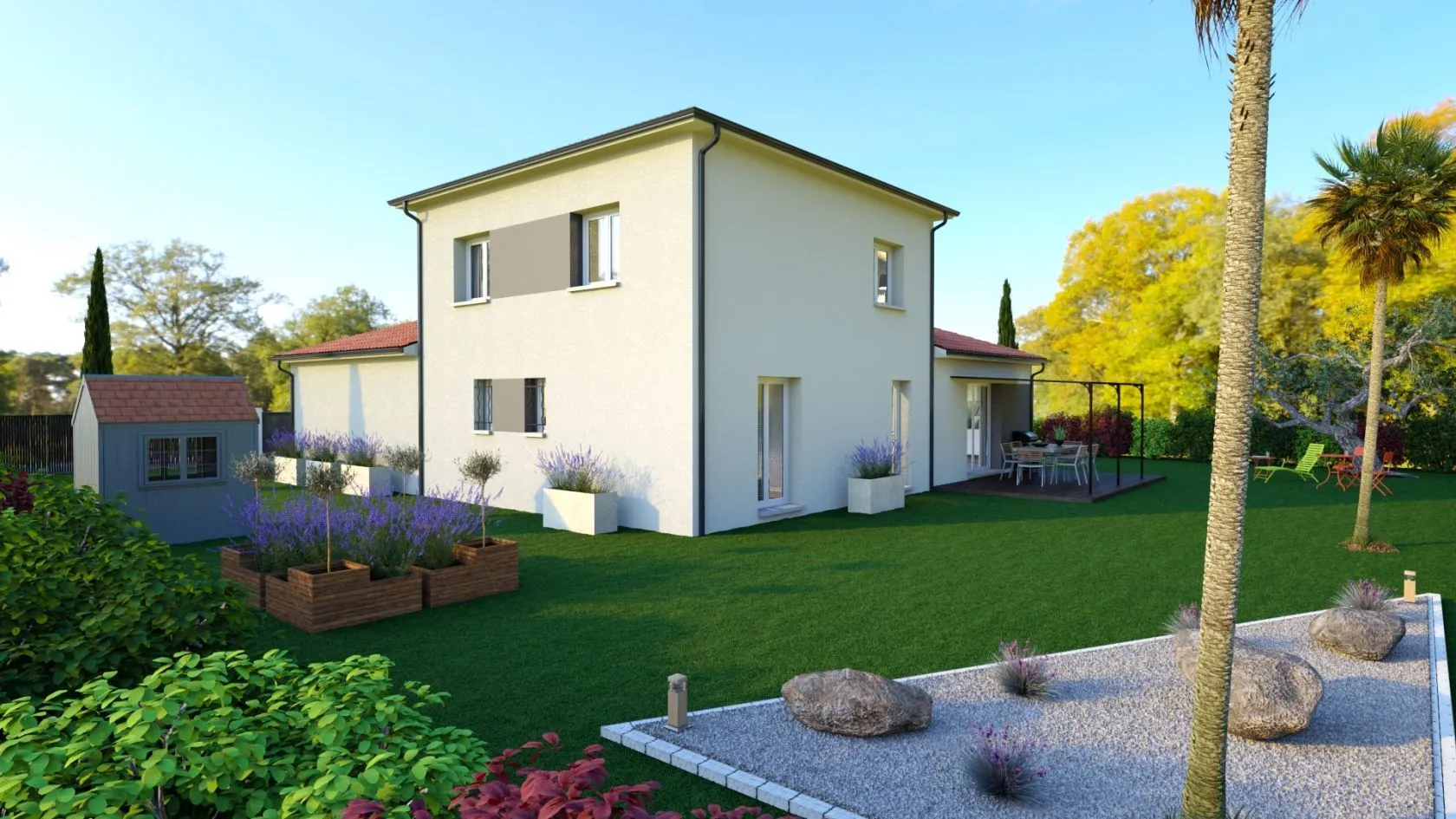 Maison neuve 125 m² à Saint-Didier-sur-Chalaronne (01140)