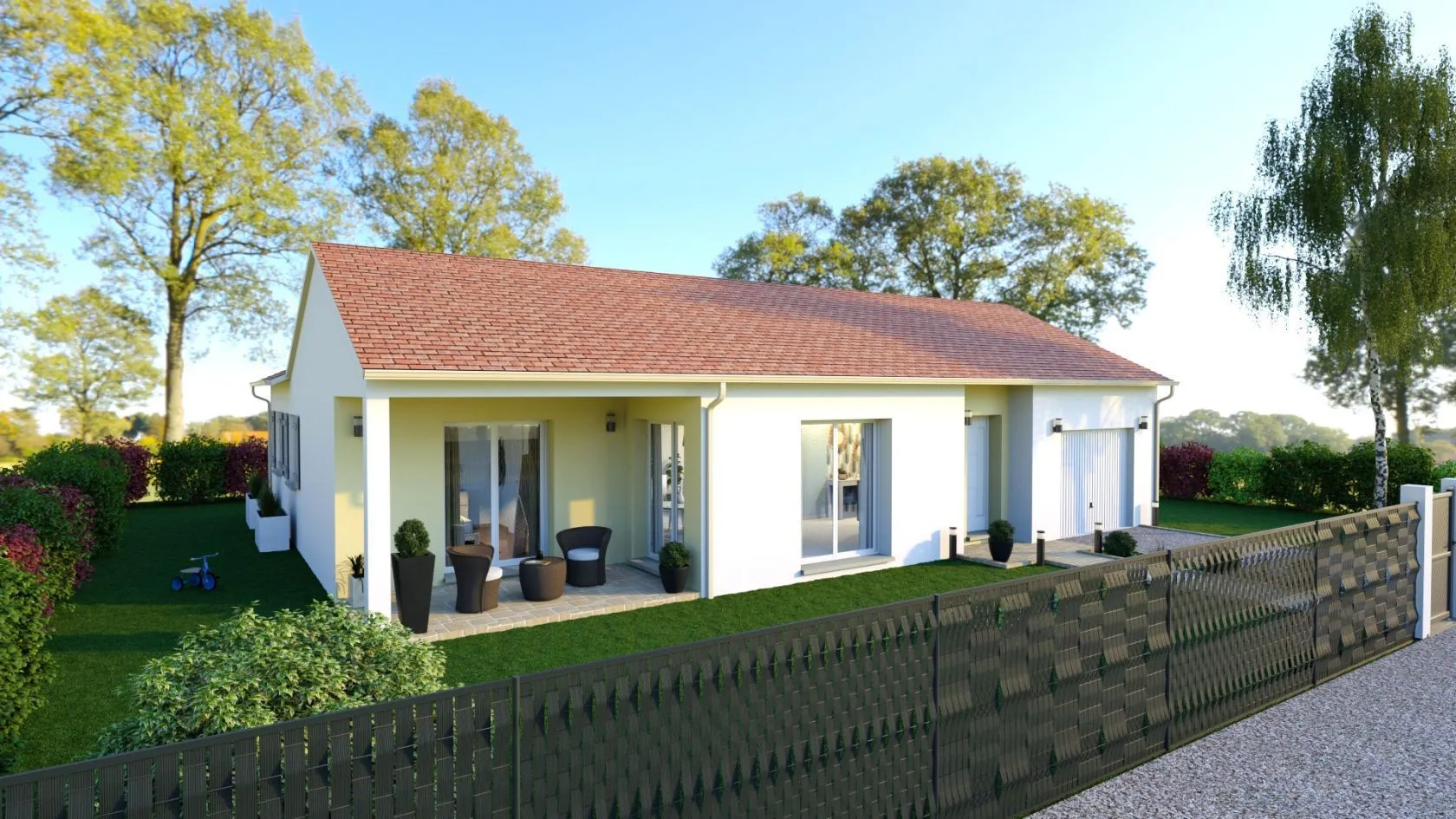 Maison neuve à Ozan