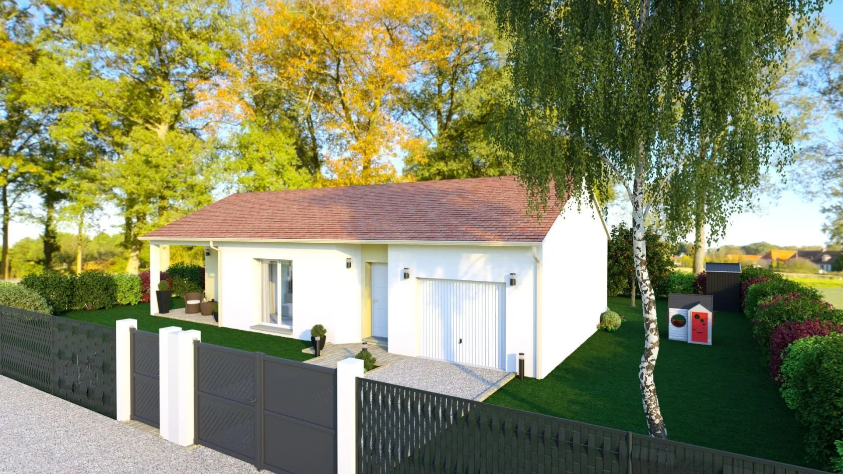 Maison neuve 99 m² à Ozan (01190)