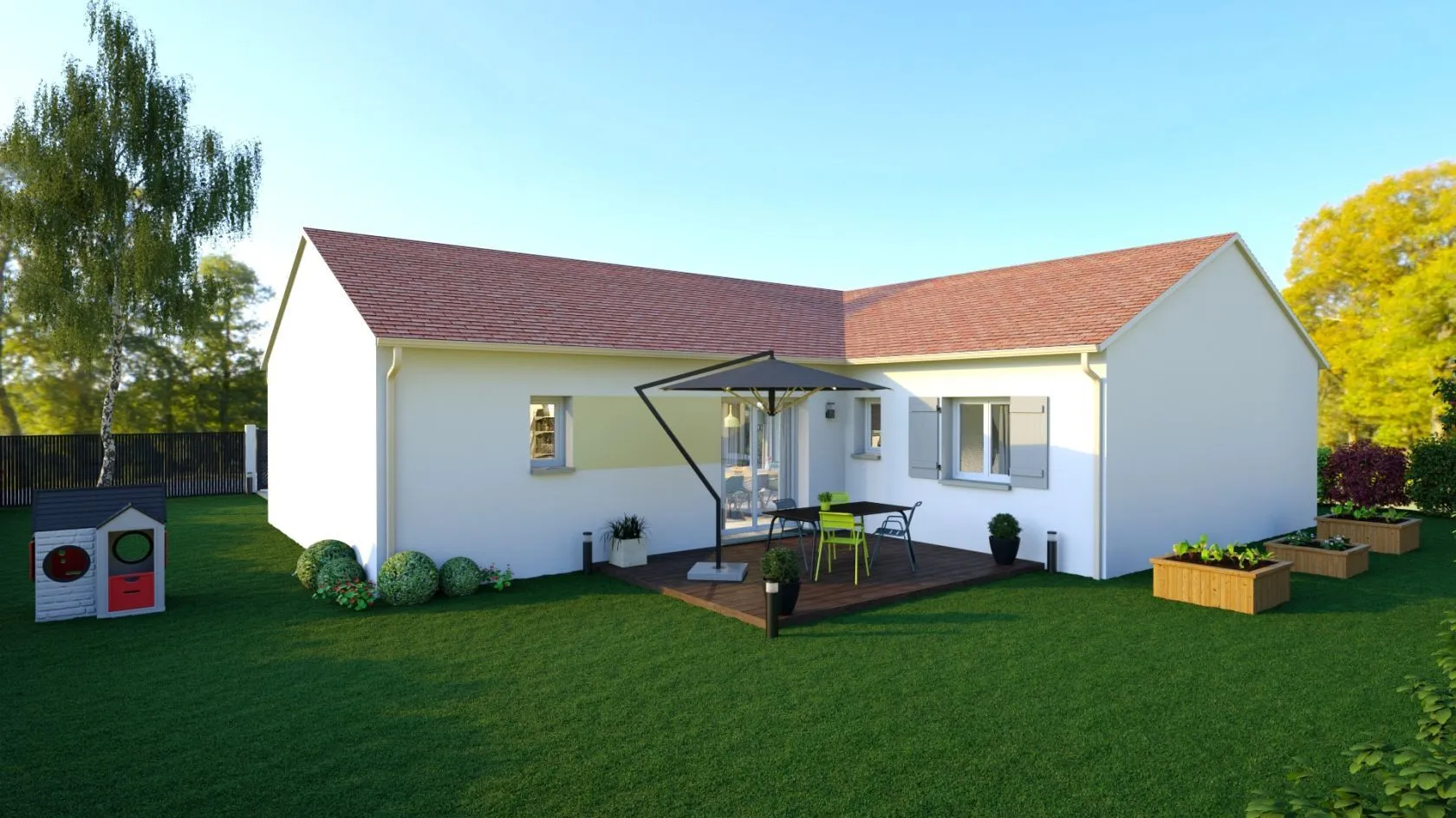 Maison neuve 99 m² à Ozan (01190)